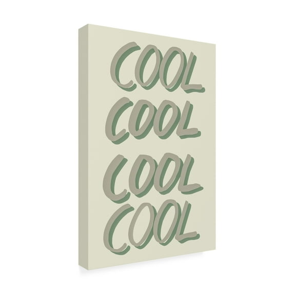 Canvas Wall Art - Pictufy Studio 'Cool Green' Wall Art for Living Room, Bedroom, or Office Décor by Trademark Fine Art - 16 x 24 Inches