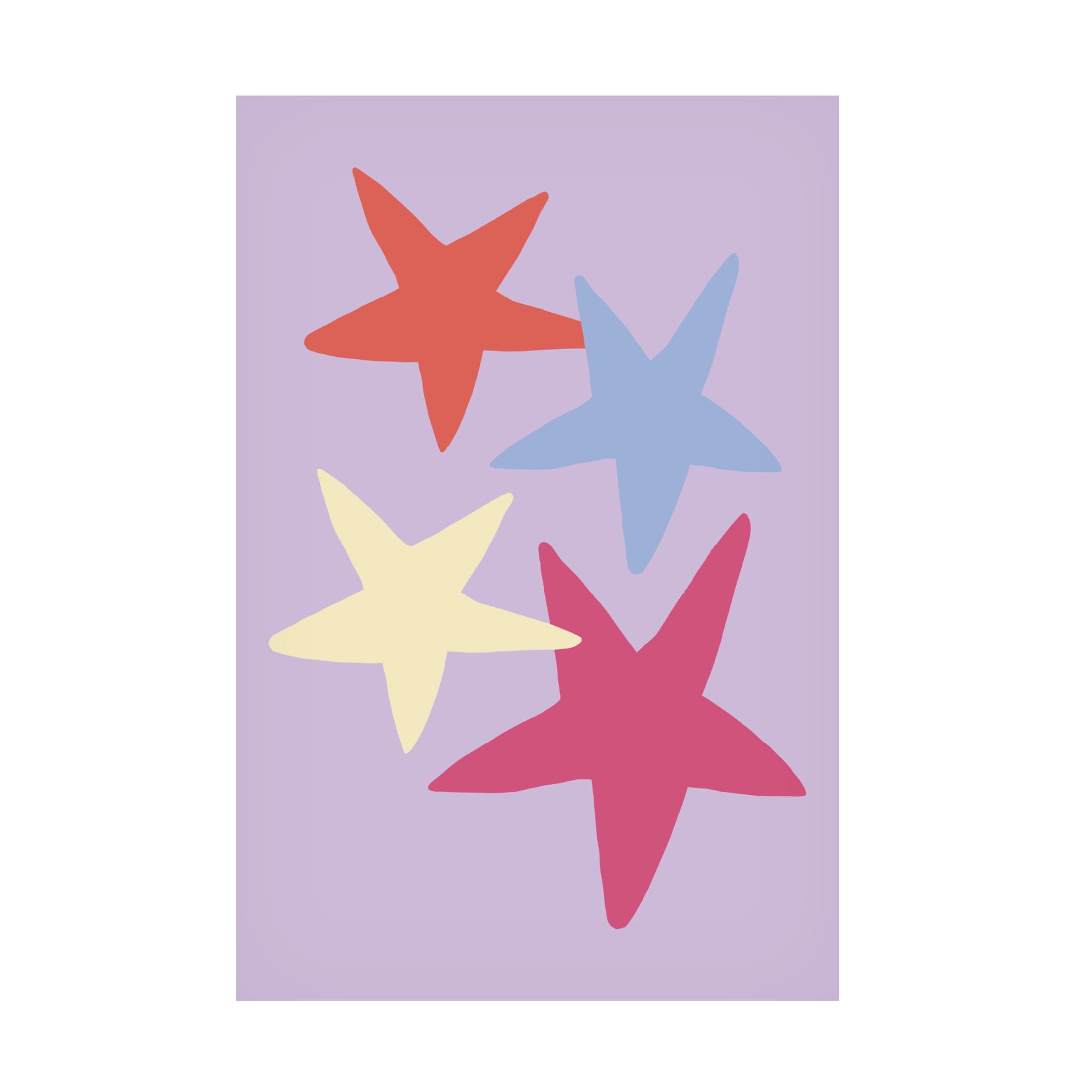 Canvas Wall Art - Pictufy Studio 'Four Stars 01' Wall Art for Living Room, Bedroom, or Office Décor by Trademark Fine Art - 16 x 24 Inches