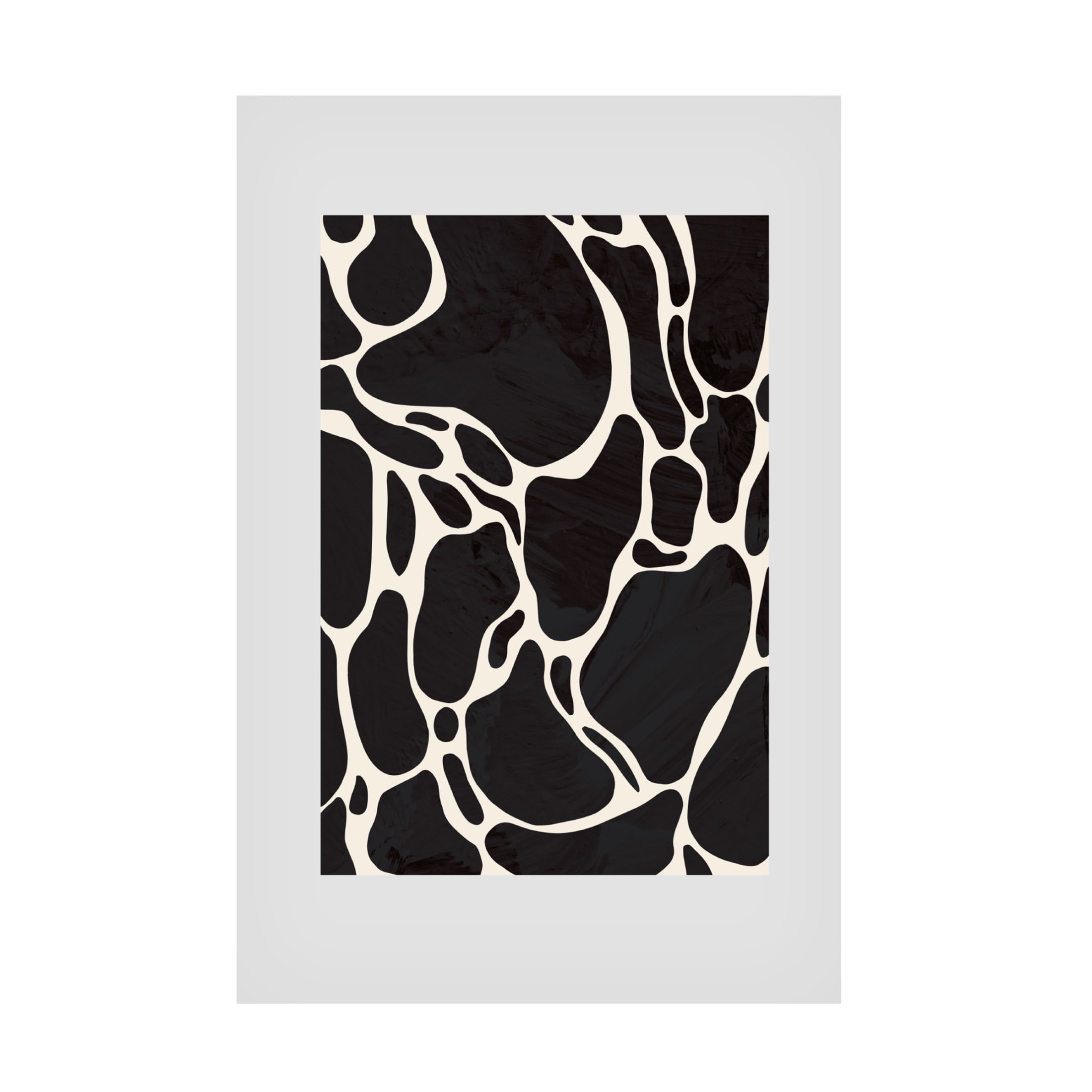Canvas Wall Art - Pictufy Studio 'Giraffe Grey' Wall Art for Living Room, Bedroom, or Office Décor by Trademark Fine Art - 22 x 32 Inches