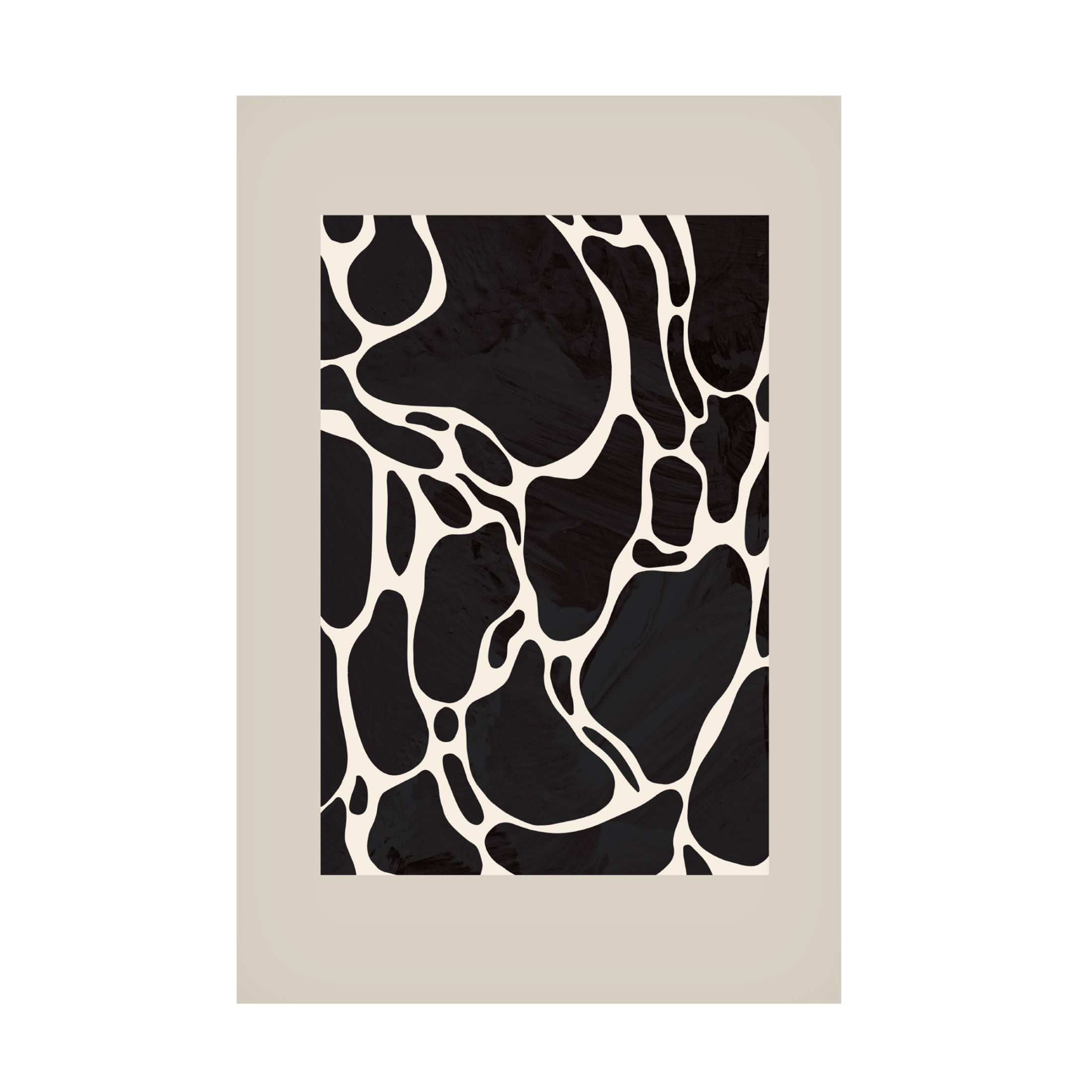 Canvas Wall Art - Pictufy Studio 'Giraffe Sand' Wall Art for Living Room, Bedroom, or Office Décor by Trademark Fine Art - 16 x 24 Inches