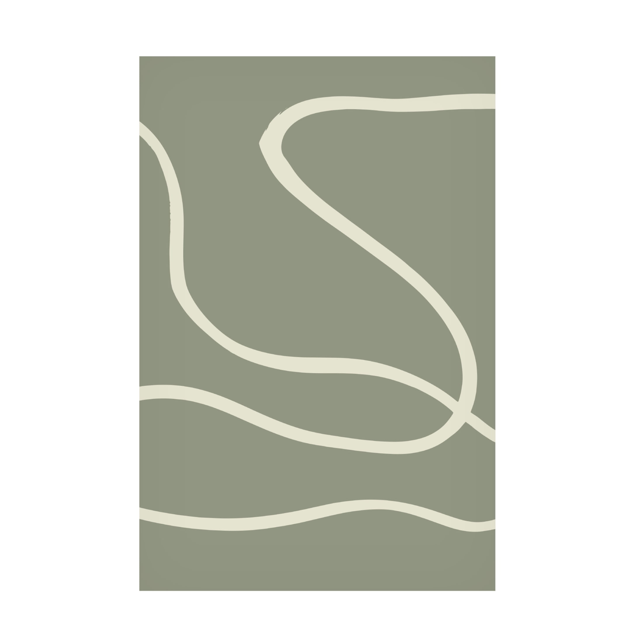 Canvas Wall Art - Pictufy Studio 'Green Lines 02' Wall Art for Living Room, Bedroom, or Office Décor by Trademark Fine Art - 30 x 47 Inches