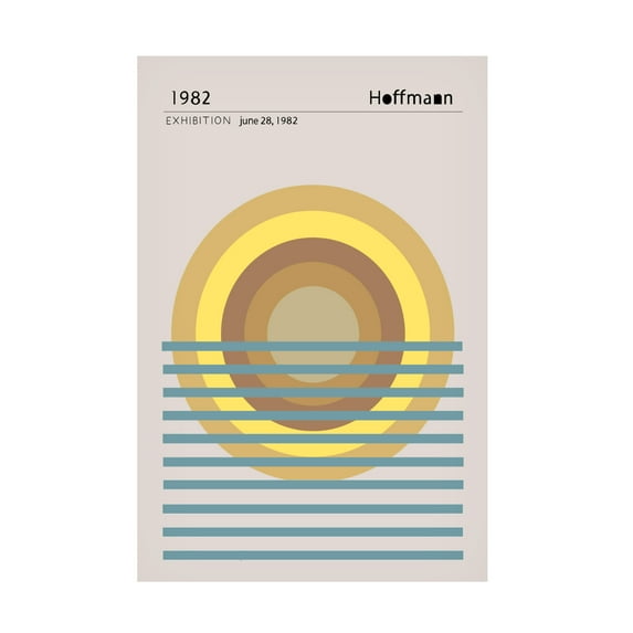 Canvas Wall Art - Pictufy Studio Ii '1982 Hoffman' Wall Art for Living Room, Bedroom, or Office Décor by Trademark Fine Art - 12 x 19 Inches