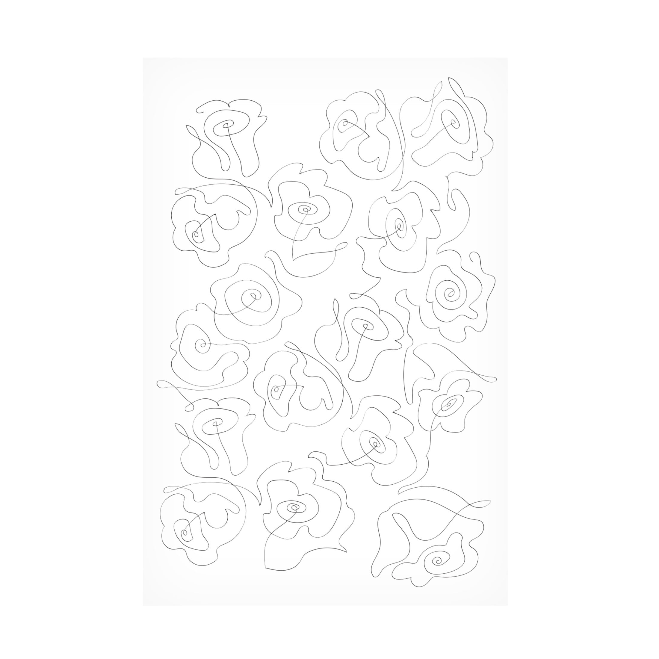 Canvas Wall Art - Pictufy Studio Ii 'A Million Roses' Wall Art for Living Room, Bedroom, or Office Décor by Trademark Fine Art - 16 x 24 Inches