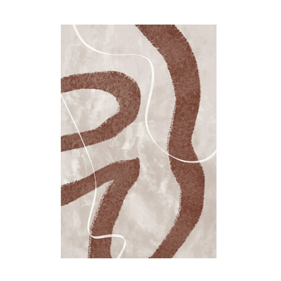 Canvas Wall Art - Pictufy Studio Ii 'Abstract Fuzz' Wall Art for Living Room, Bedroom, or Office Décor by Trademark Fine Art - 12 x 19 Inches