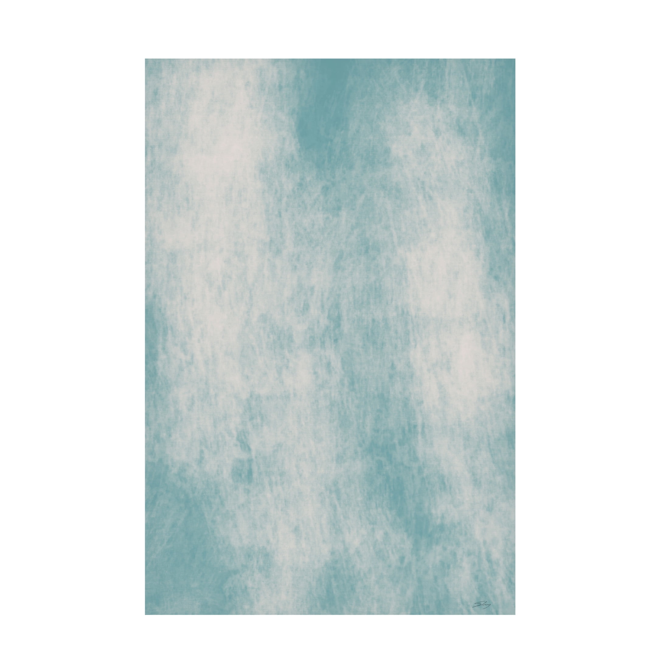 Canvas Wall Art - Pictufy Studio Ii 'Abstract Sea' Wall Art for Living Room, Bedroom, or Office Décor by Trademark Fine Art - 30 x 47 Inches