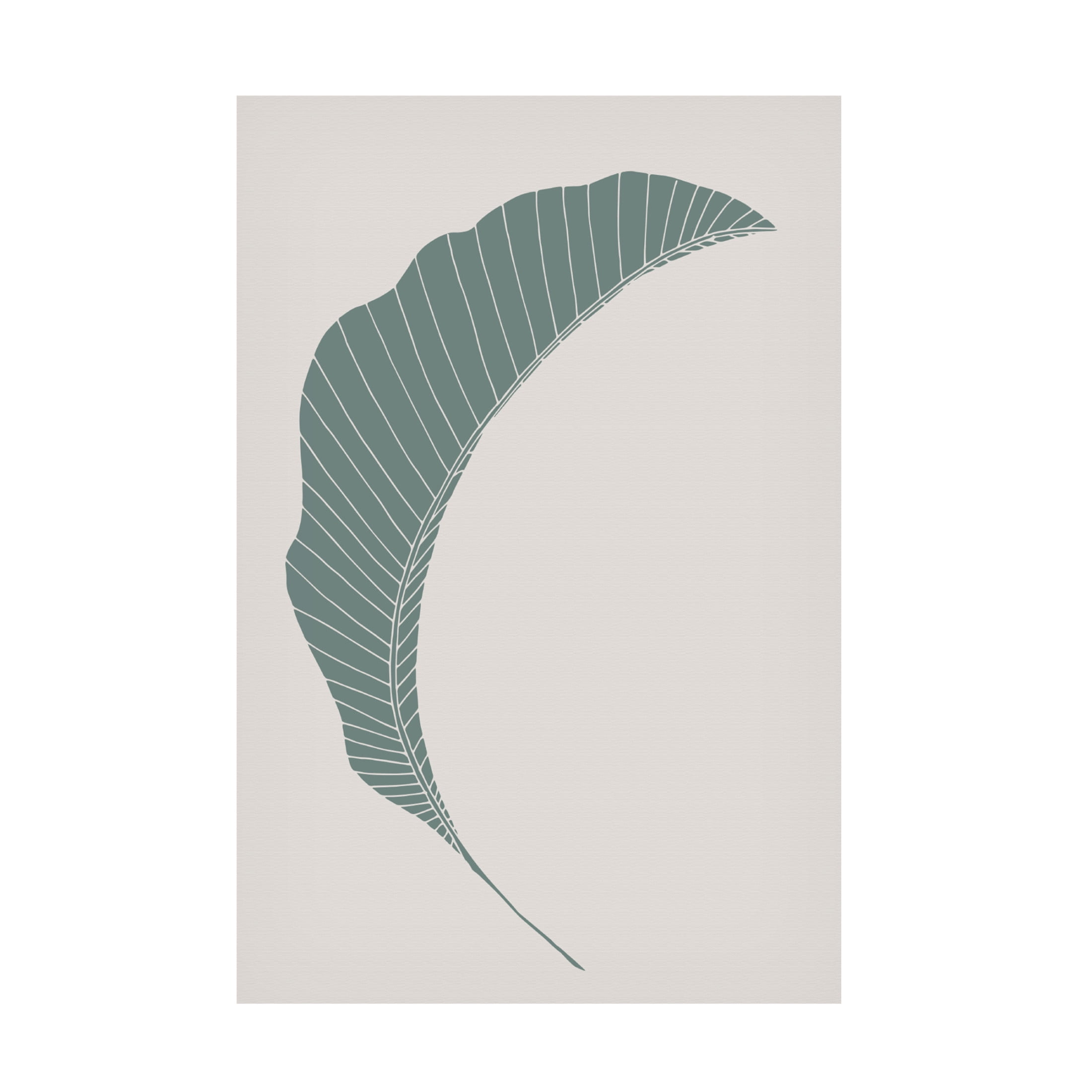 Canvas Wall Art - Pictufy Studio Ii 'Banana Leaf Green' Wall Art for Living Room, Bedroom, or Office Décor by Trademark Fine Art - 12 x 19 Inches