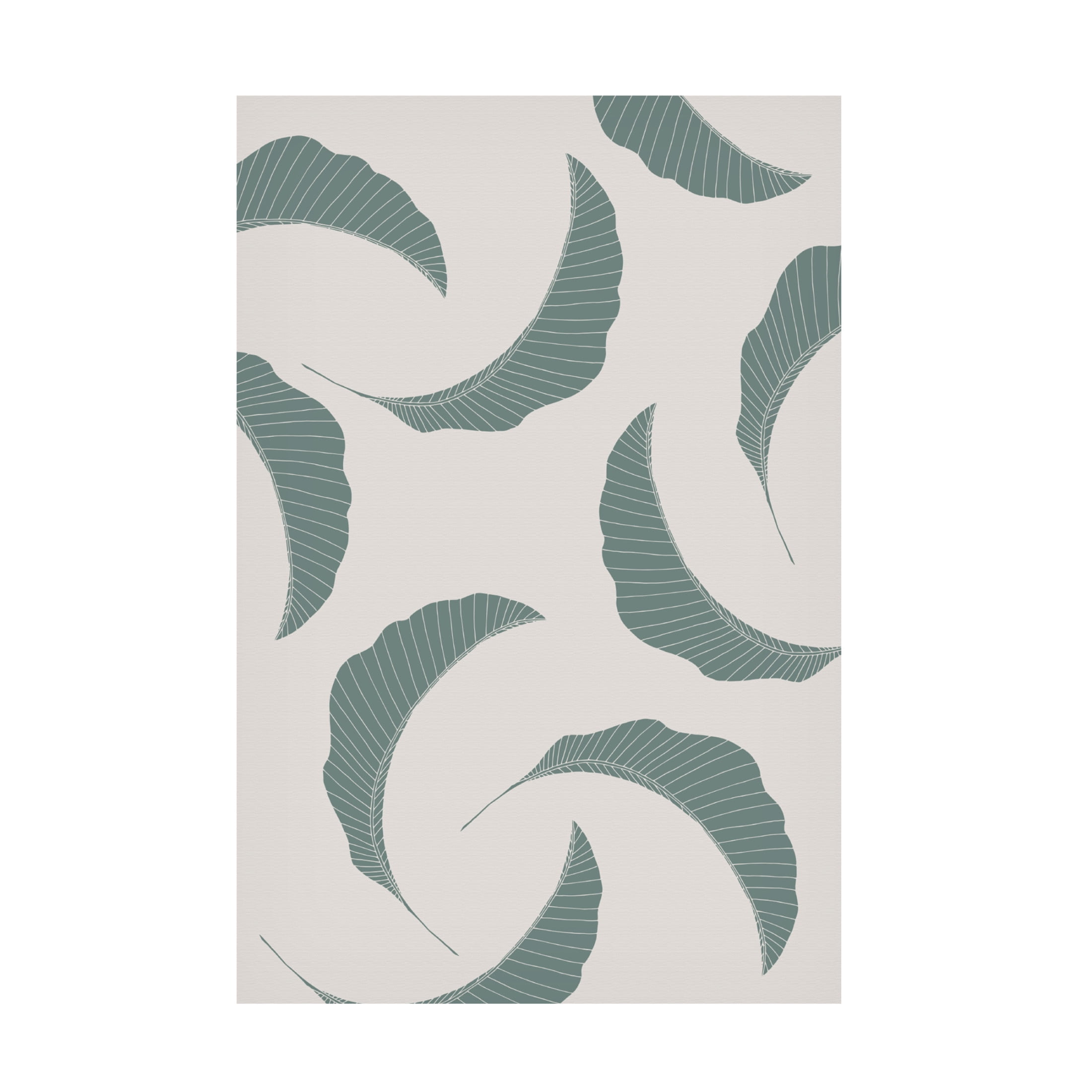 Canvas Wall Art - Pictufy Studio Ii 'Banana Leaves Multiple' Wall Art for Living Room, Bedroom, or Office Décor by Trademark Fine Art - 30 x 47 Inches