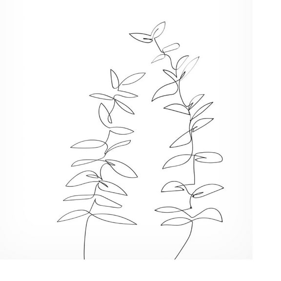 Canvas Wall Art - Pictufy Studio Ii 'Branches' Wall Art for Living Room, Bedroom, or Office Décor by Trademark Fine Art - 30 x 47 Inches