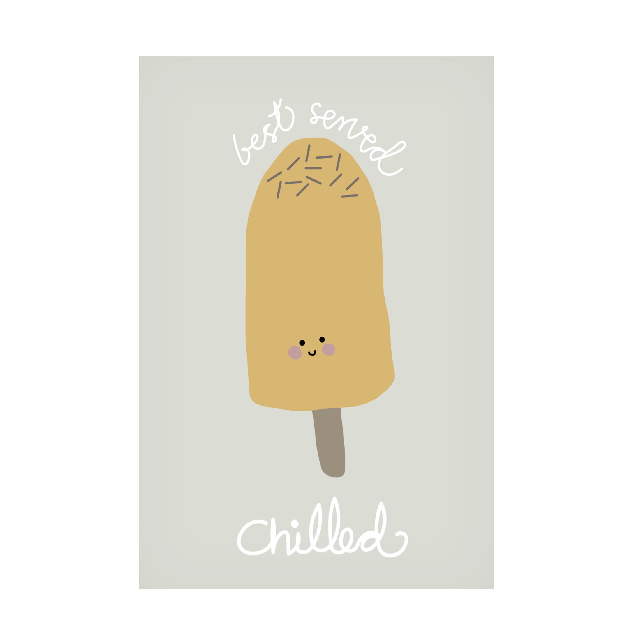 Canvas Wall Art - Pictufy Studio Ii 'Chilled Ice Cream' Wall Art for Living Room, Bedroom, or Office Décor by Trademark Fine Art - 22 x 32 Inches