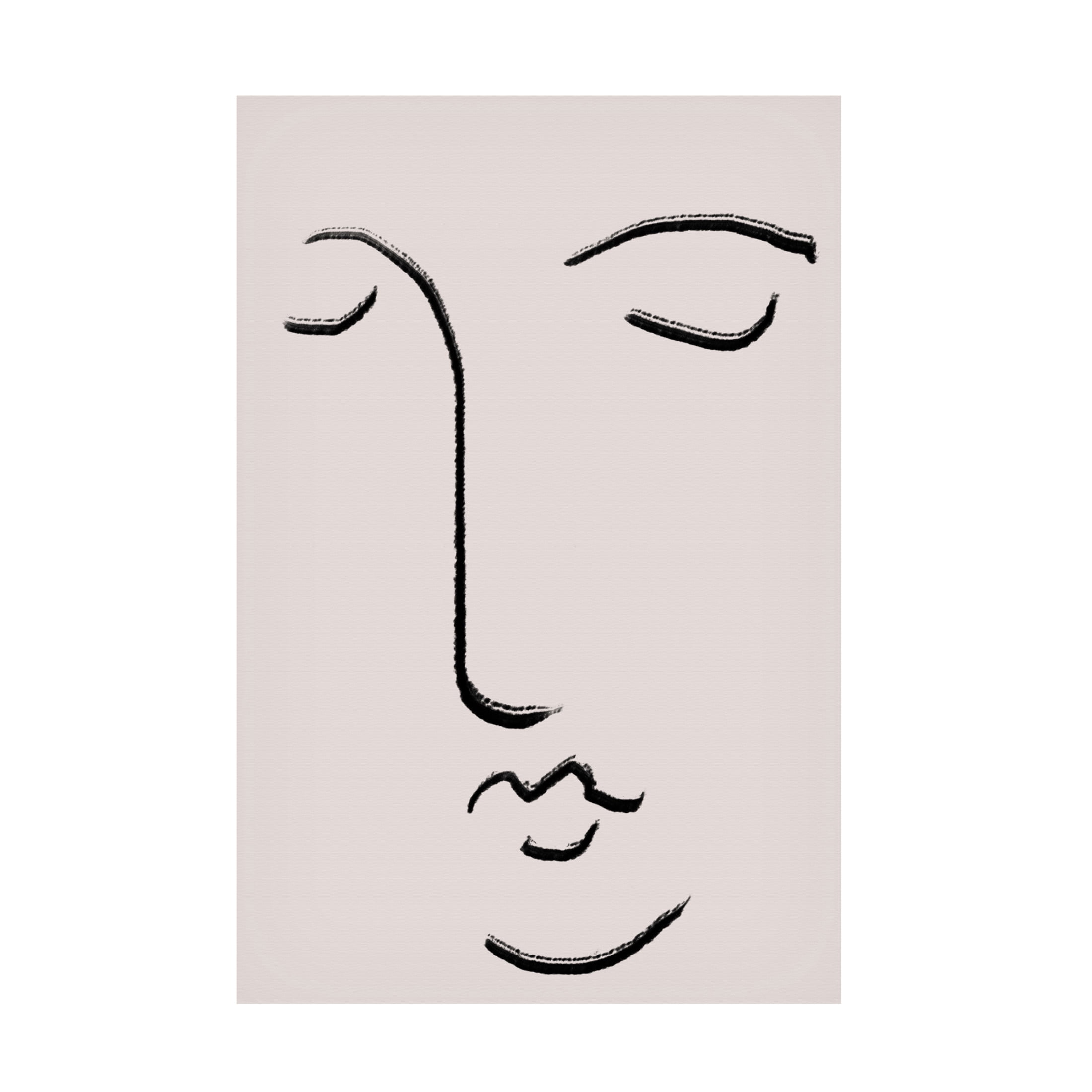 Canvas Wall Art - Pictufy Studio Ii 'Closed Eyes' Wall Art for Living Room, Bedroom, or Office Décor by Trademark Fine Art - 22 x 32 Inches