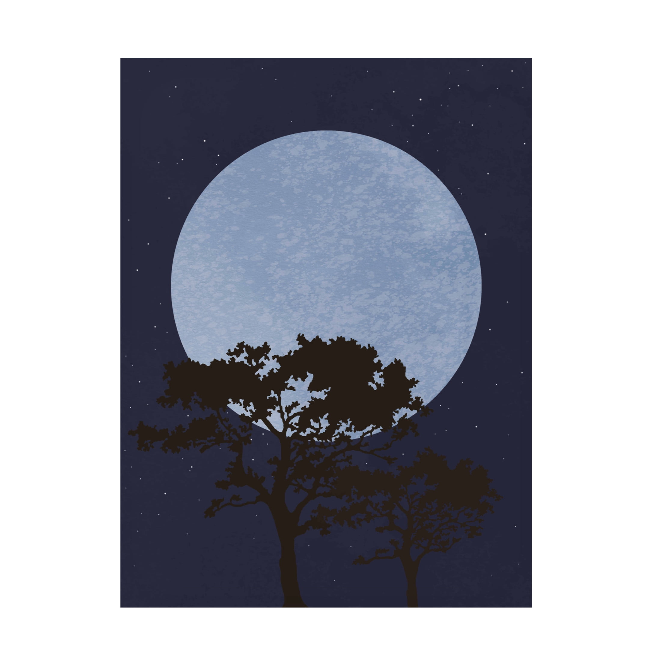 Canvas Wall Art - Pictufy Studio Ii 'Dark Night' Wall Art for Living Room, Bedroom, or Office Décor by Trademark Fine Art - 24 x 32 Inches