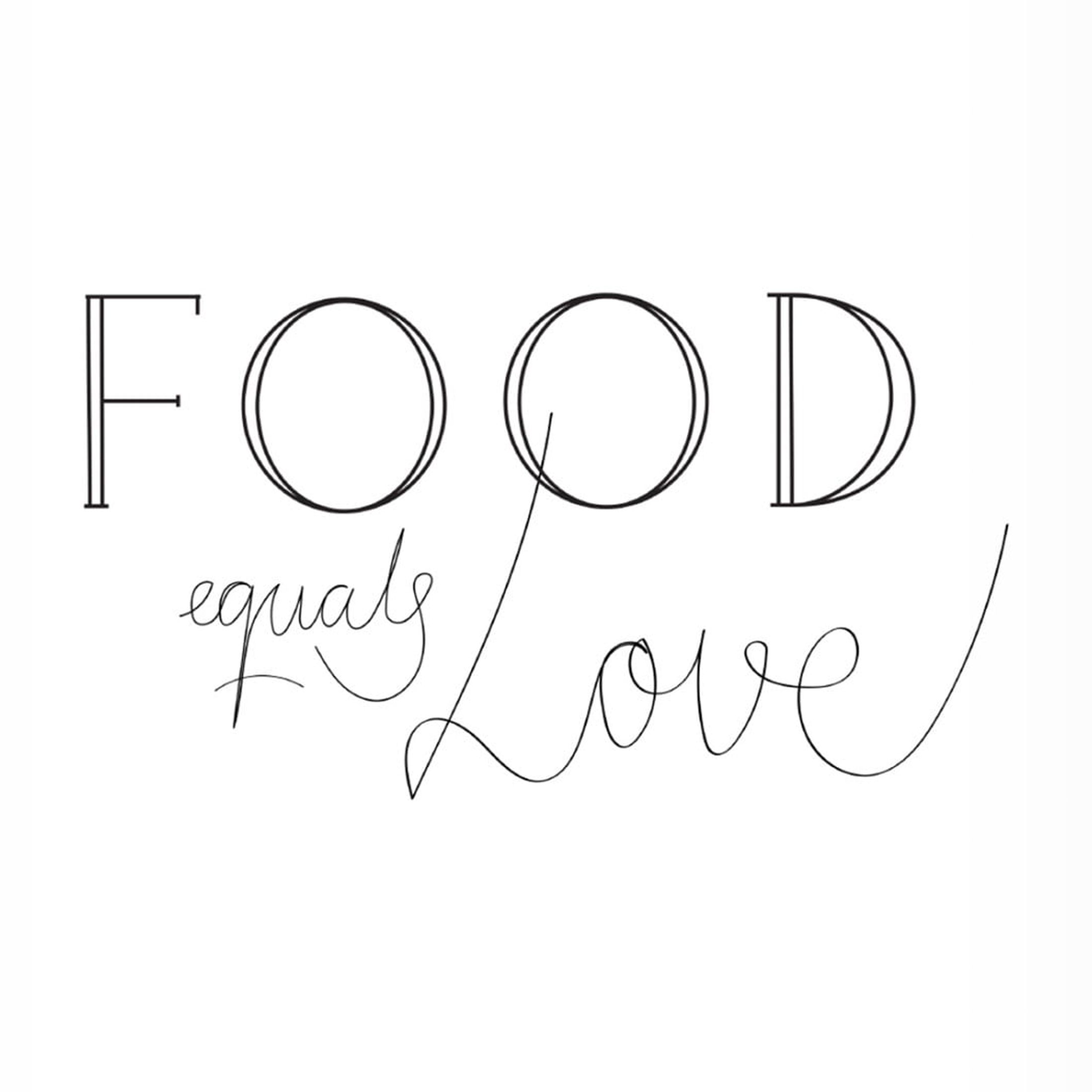 Canvas Wall Art - Pictufy Studio Ii 'Food Is Love' Wall Art for Living Room, Bedroom, or Office Décor by Trademark Fine Art - 30 x 47 Inches
