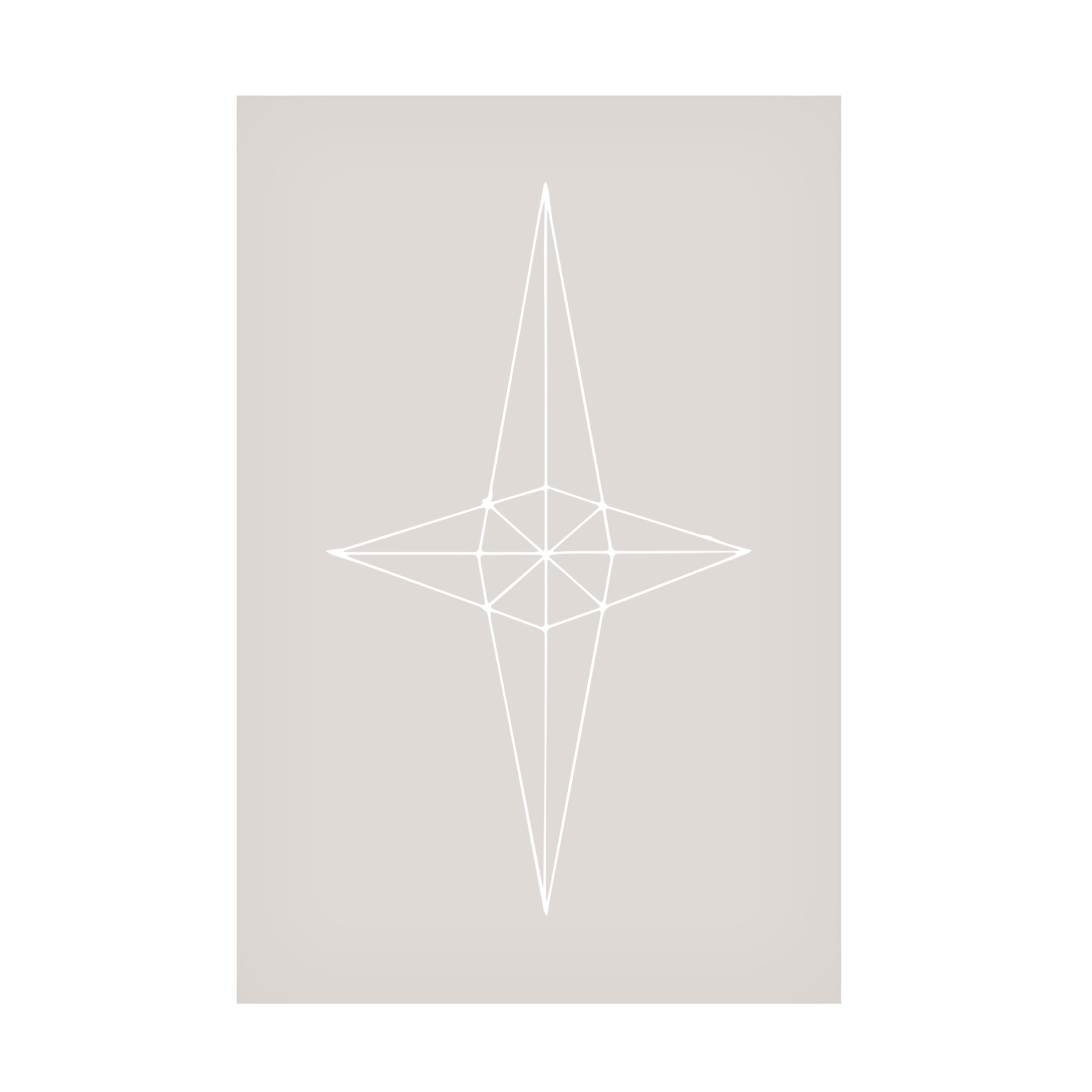 Canvas Wall Art - Pictufy Studio Ii 'Grid Star Grey' Wall Art for Living Room, Bedroom, or Office Décor by Trademark Fine Art - 30 x 47 Inches