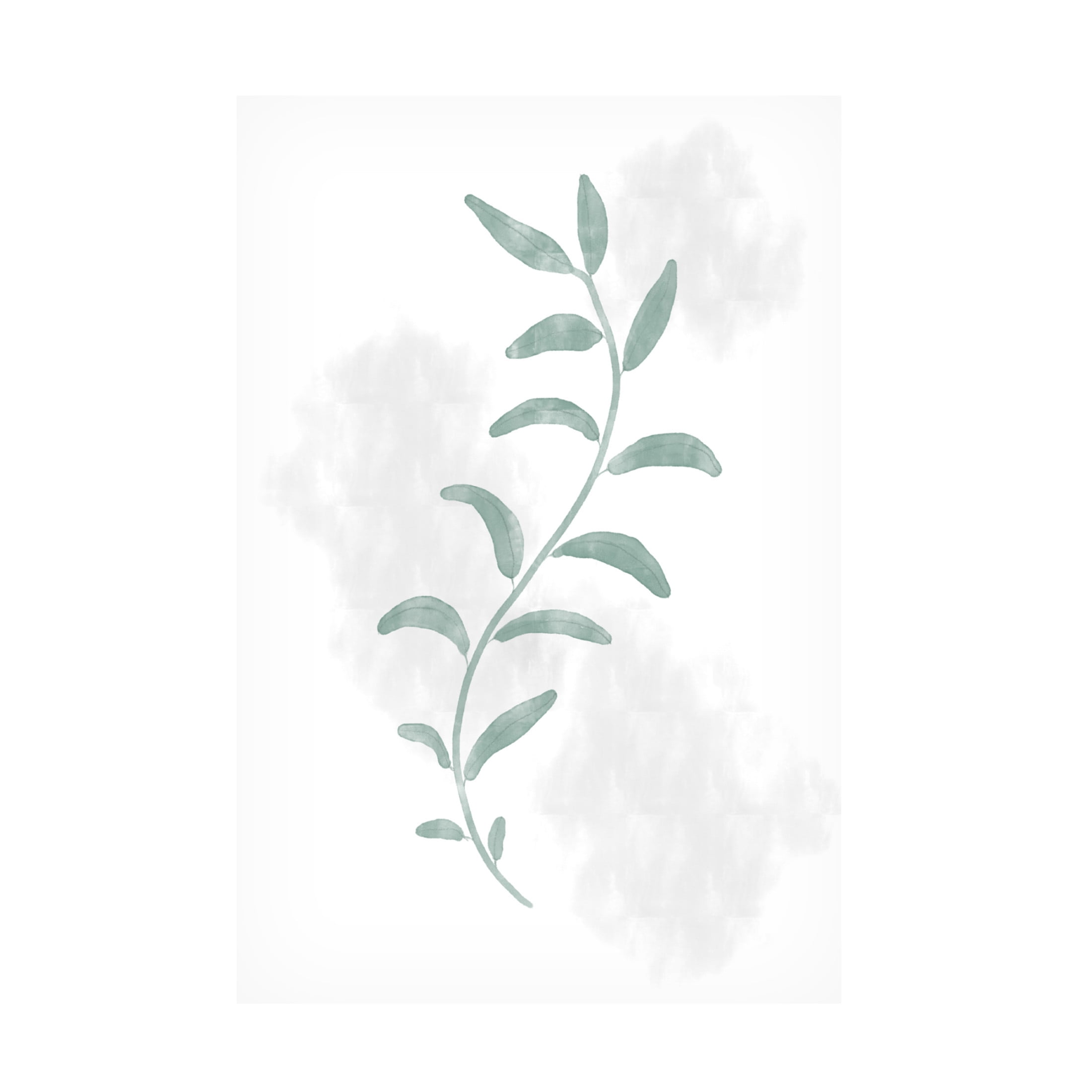 Canvas Wall Art - Pictufy Studio Ii 'Jazzy Leaves' Wall Art for Living Room, Bedroom, or Office Décor by Trademark Fine Art - 30 x 47 Inches