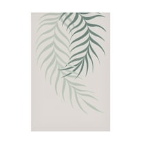 Canvas Wall Art - Pictufy Studio Ii 'Leaf Frilly Green' Wall Art for Living Room, Bedroom, or Office Décor by Trademark Fine Art - 12 x 19 Inches
