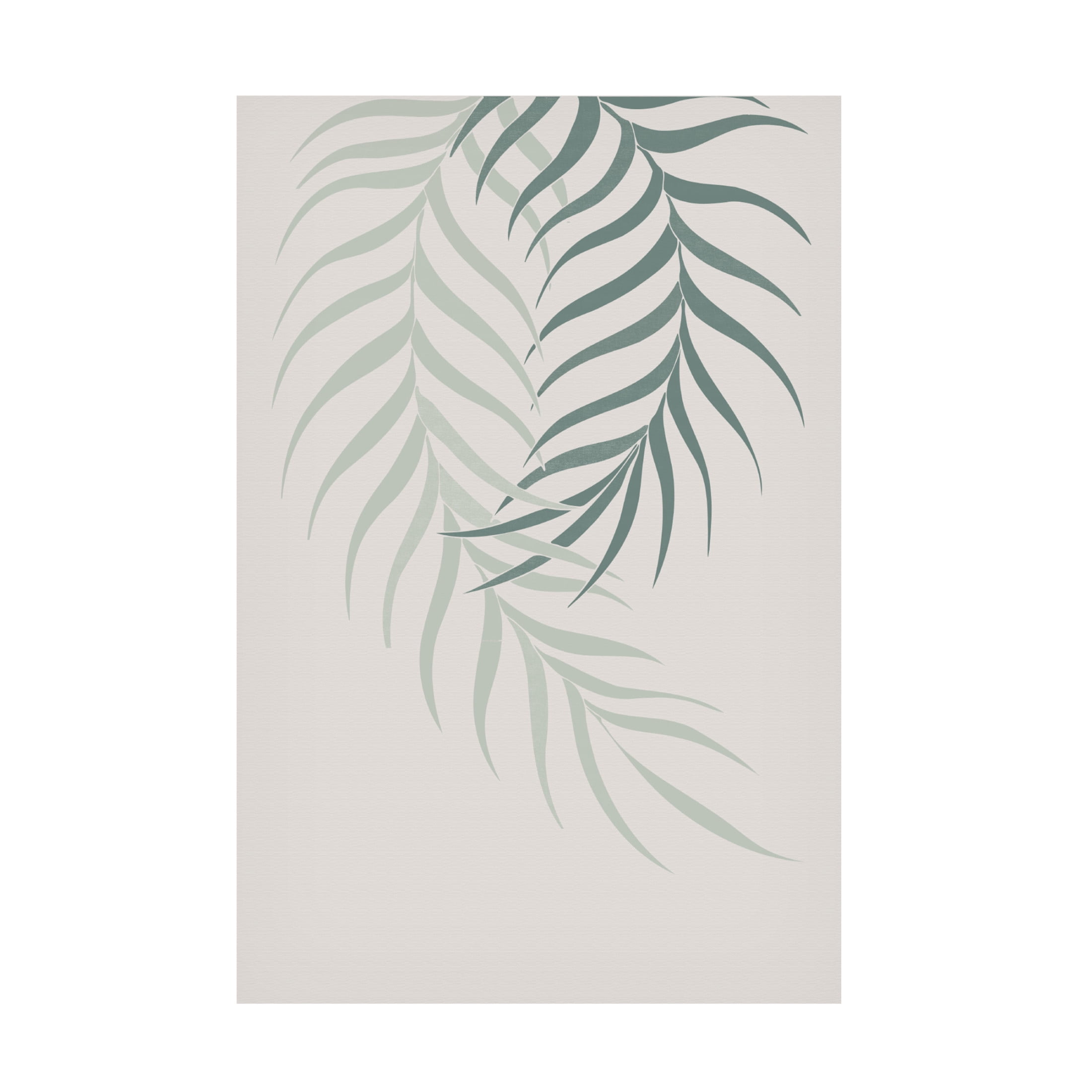 Canvas Wall Art - Pictufy Studio Ii 'Leaf Frilly Green' Wall Art for Living Room, Bedroom, or Office Décor by Trademark Fine Art - 22 x 32 Inches