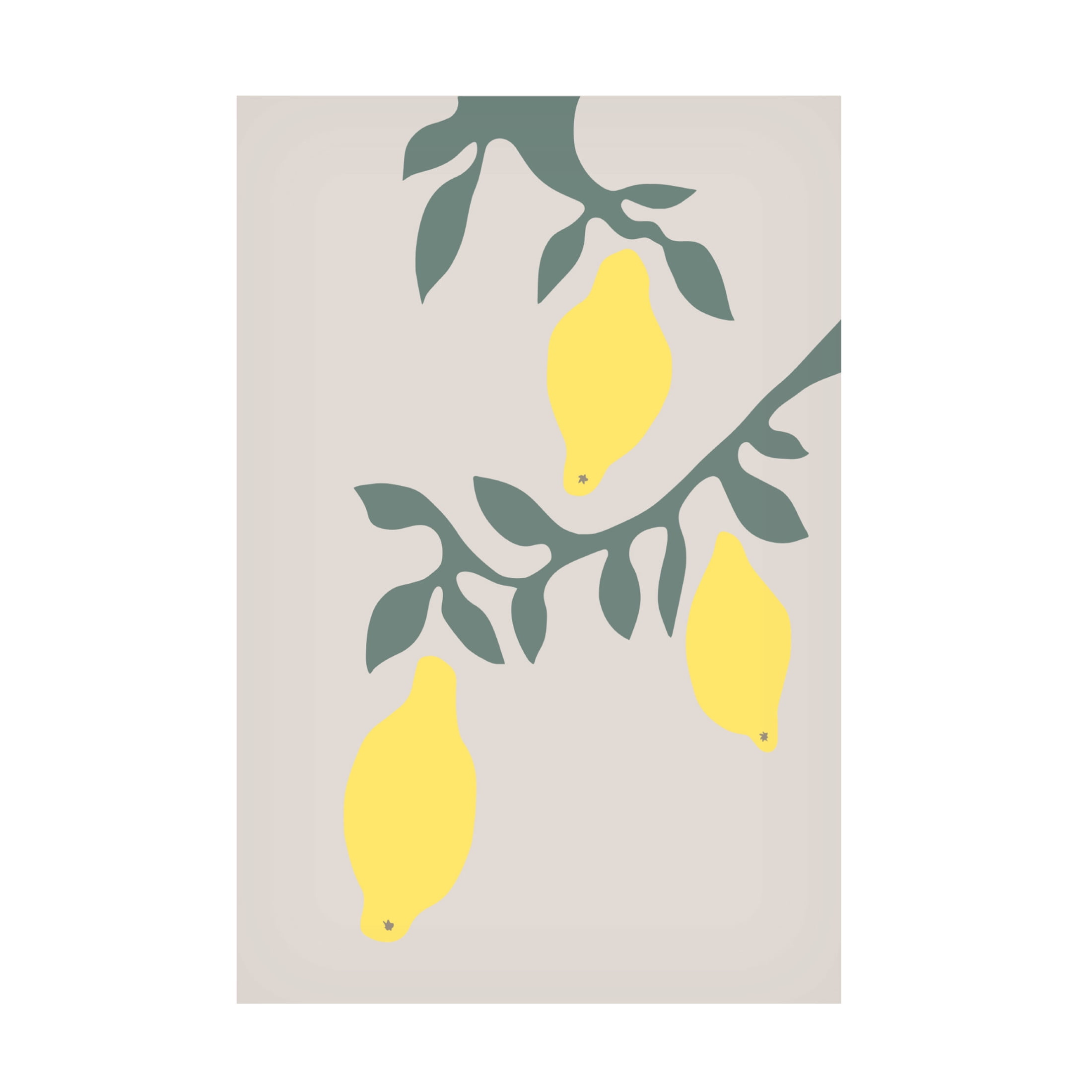 Canvas Wall Art - Pictufy Studio Ii 'Lemons' Wall Art for Living Room, Bedroom, or Office Décor by Trademark Fine Art - 16 x 24 Inches