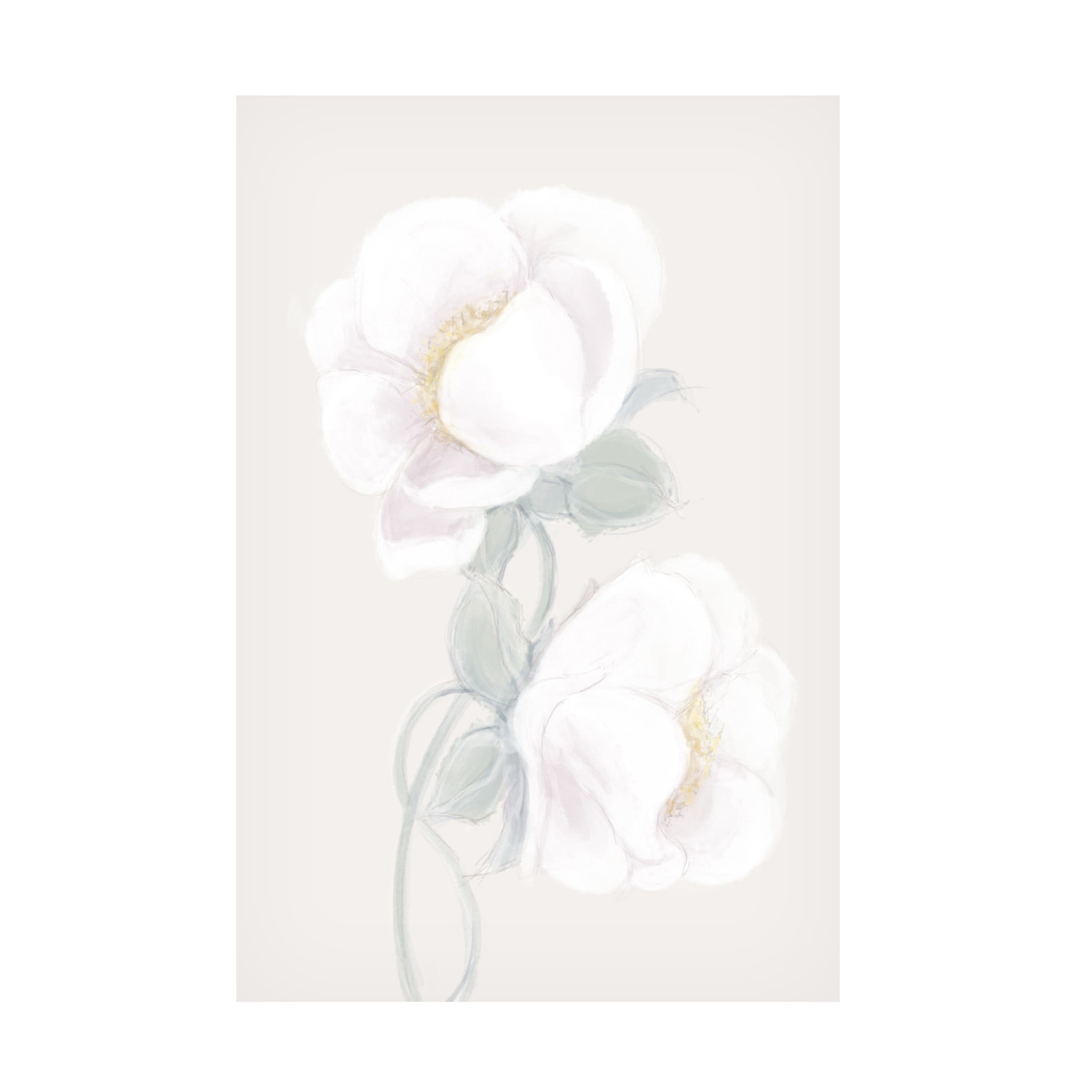 Canvas Wall Art - Pictufy Studio Ii 'Lush Peony' Wall Art for Living Room, Bedroom, or Office Décor by Trademark Fine Art - 22 x 32 Inches
