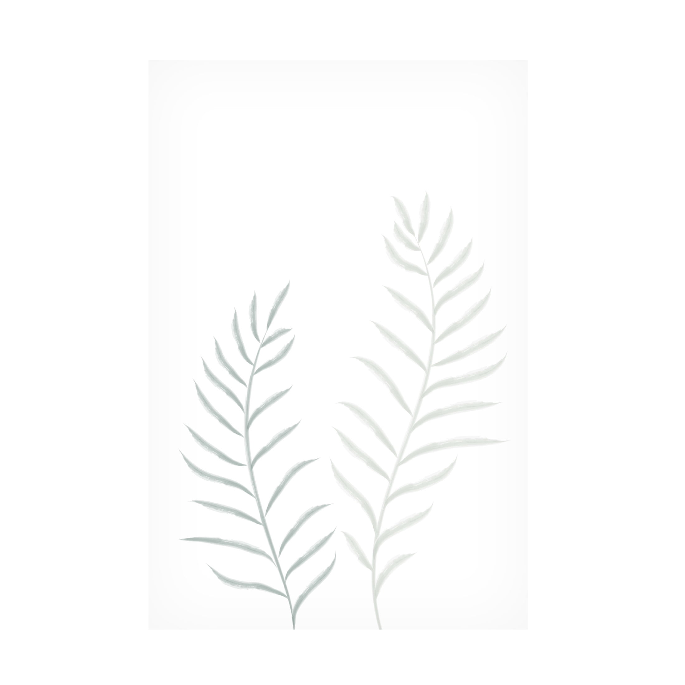 Canvas Wall Art - Pictufy Studio Ii 'Pale Plants' Wall Art for Living Room, Bedroom, or Office Décor by Trademark Fine Art - 16 x 24 Inches