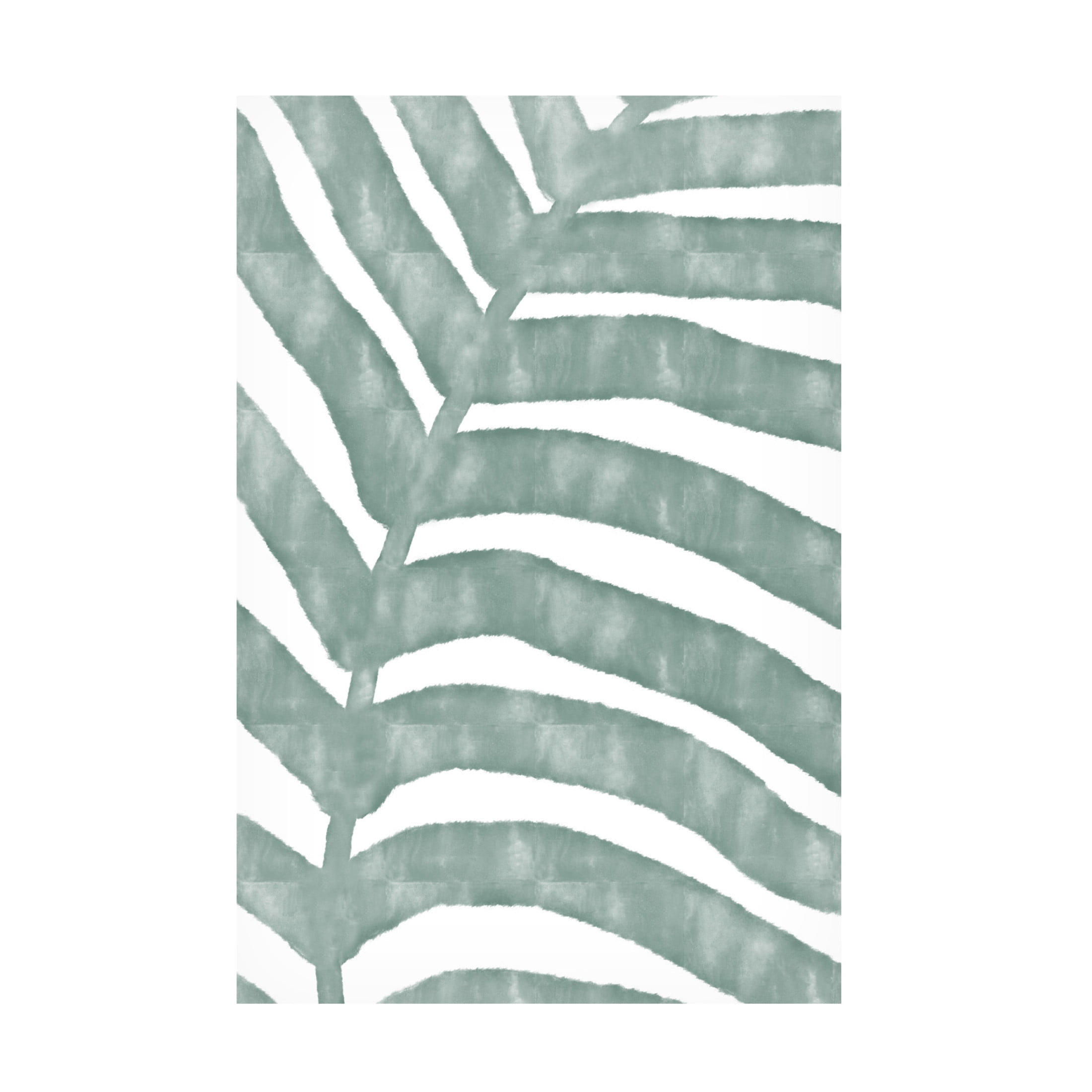 Canvas Wall Art - Pictufy Studio Ii 'Palm Stripes' Wall Art for Living Room, Bedroom, or Office Décor by Trademark Fine Art - 30 x 47 Inches