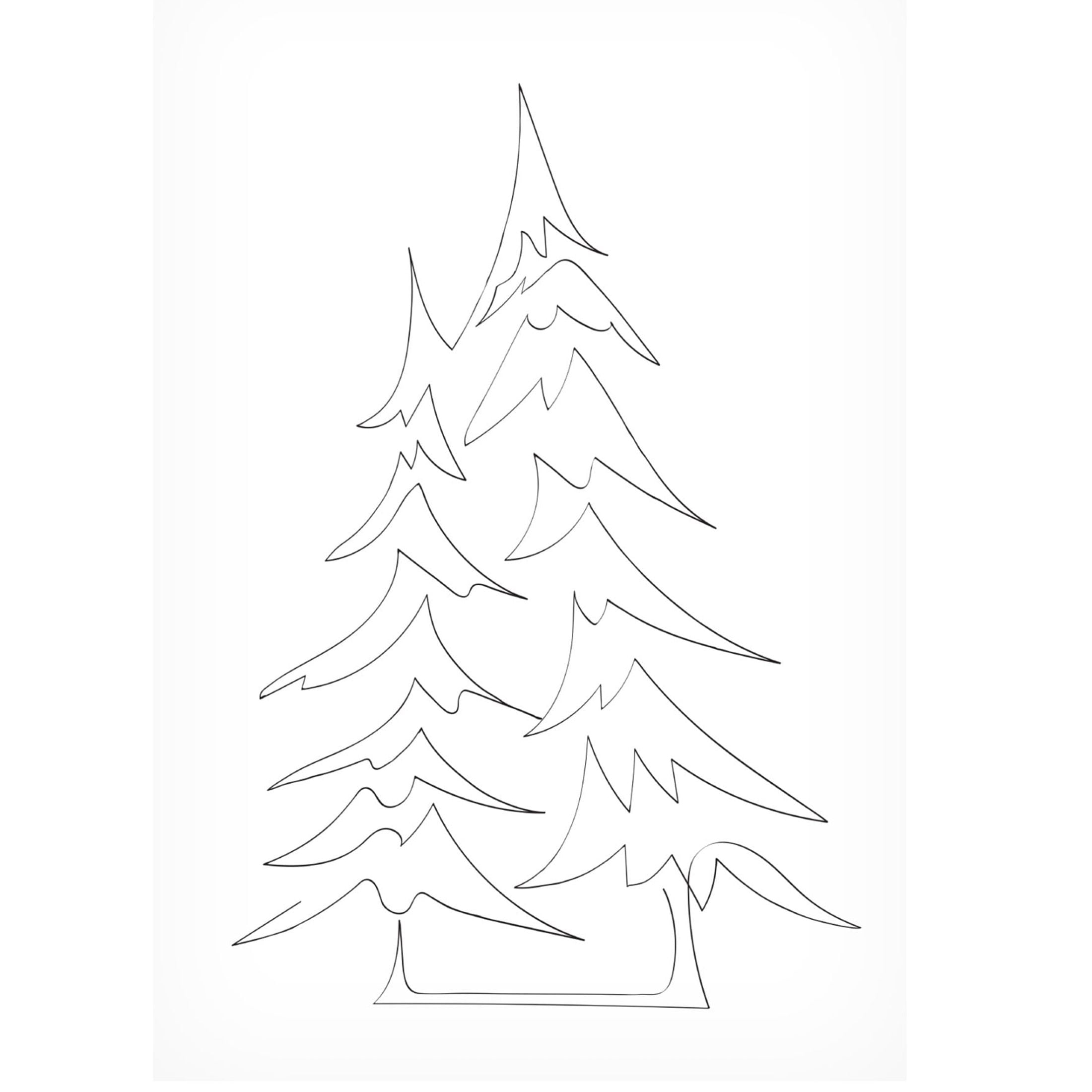 Canvas Wall Art - Pictufy Studio Ii 'Pine Trees' Wall Art for Living Room, Bedroom, or Office Décor by Trademark Fine Art - 30 x 47 Inches