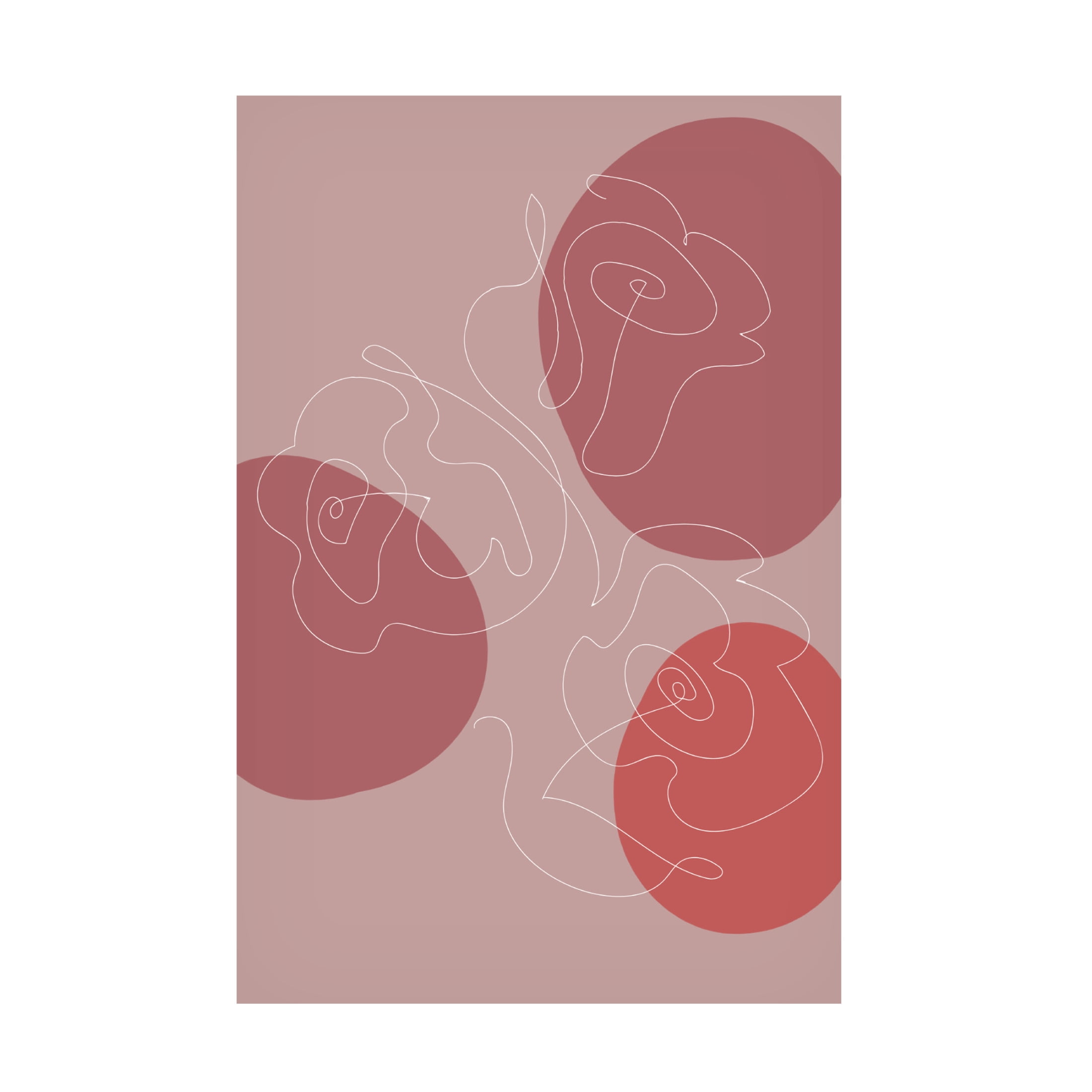 Canvas Wall Art - Pictufy Studio Ii 'Red Roses' Wall Art for Living Room, Bedroom, or Office Décor by Trademark Fine Art - 16 x 24 Inches