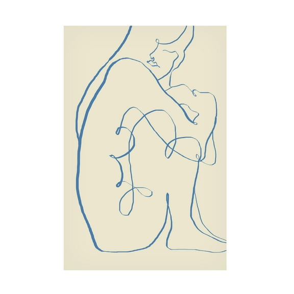 Canvas Wall Art - Pictufy Studio Ii 'Sitting Grand' Wall Art for Living Room, Bedroom, or Office Décor by Trademark Fine Art - 12 x 19 Inches