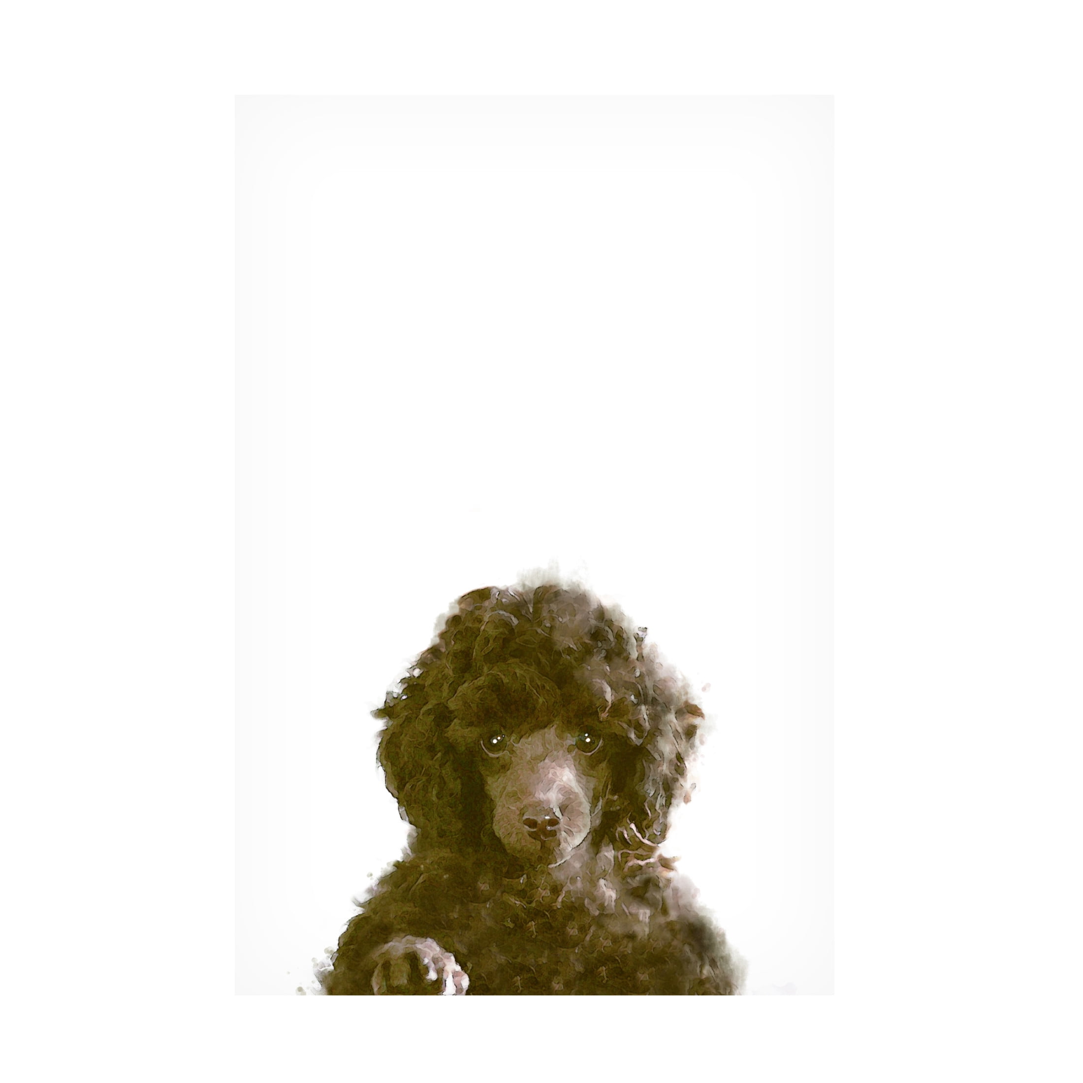 Canvas Wall Art - Pictufy Studio Ii 'The Dog' Wall Art for Living Room, Bedroom, or Office Décor by Trademark Fine Art - 16 x 24 Inches