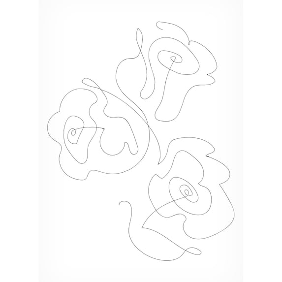 Canvas Wall Art - Pictufy Studio Ii 'Three Roses' Wall Art for Living Room, Bedroom, or Office Décor by Trademark Fine Art - 12 x 19 Inches