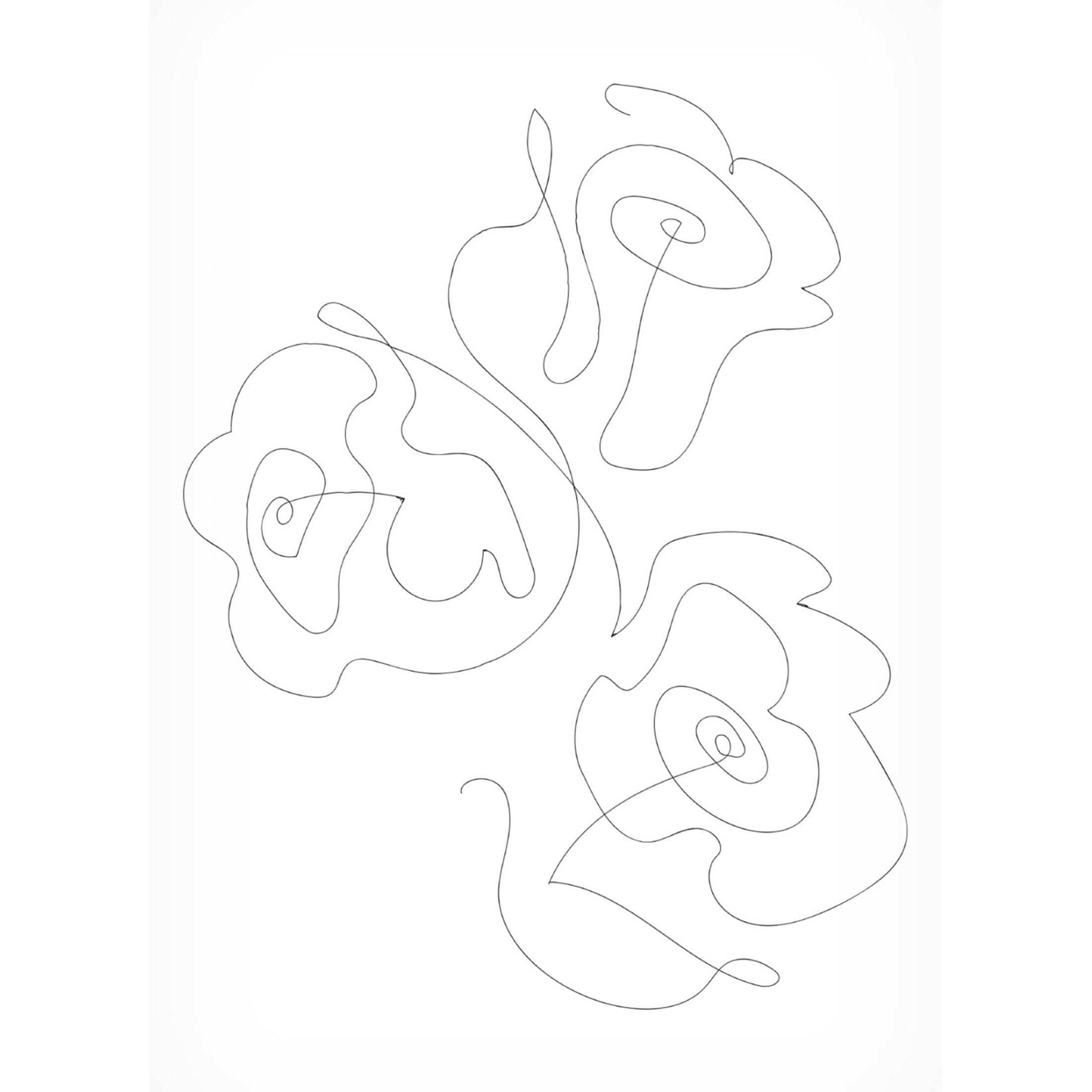 Canvas Wall Art - Pictufy Studio Ii 'Three Roses' Wall Art for Living Room, Bedroom, or Office Décor by Trademark Fine Art - 30 x 47 Inches