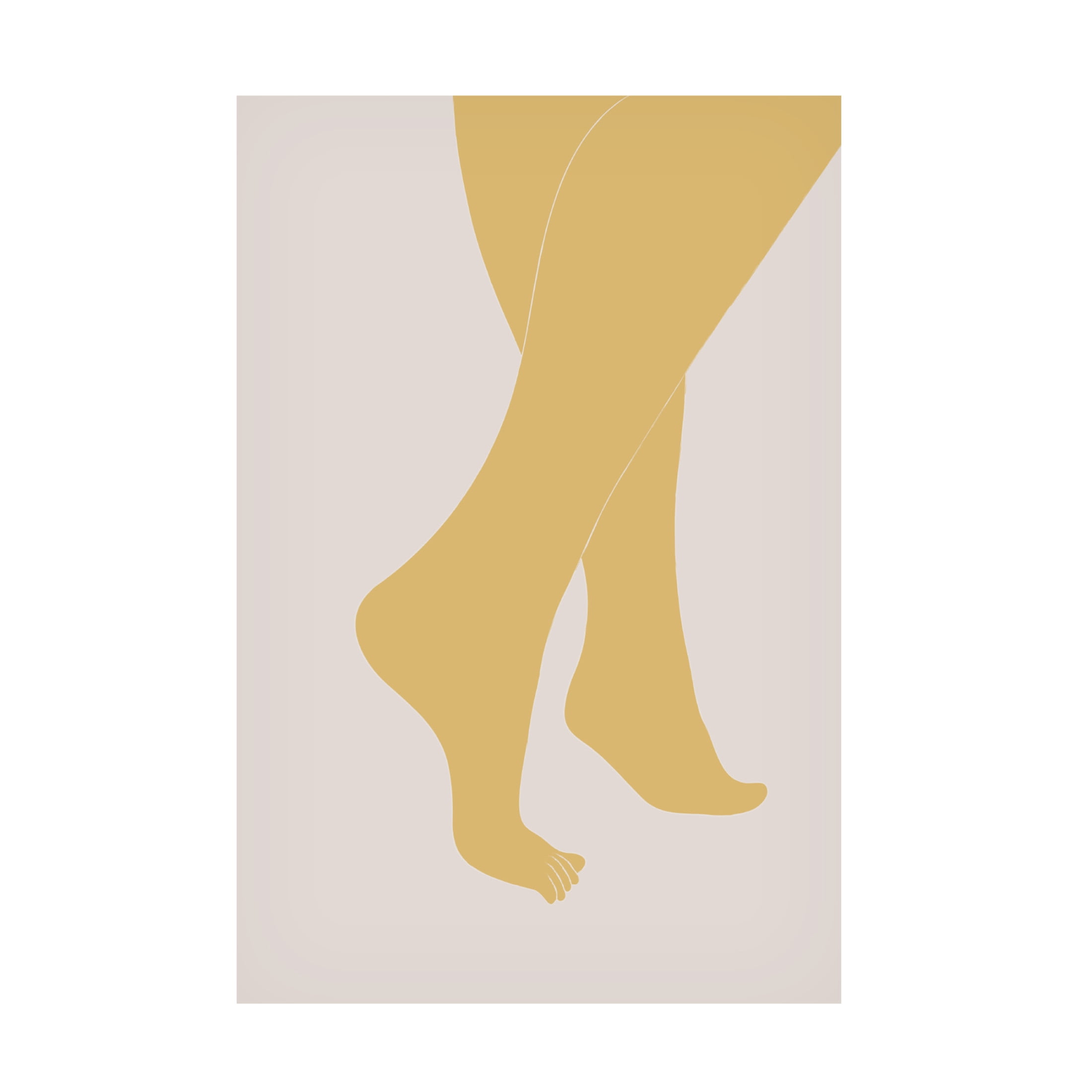 Canvas Wall Art - Pictufy Studio Ii 'Tip Toe' Wall Art for Living Room, Bedroom, or Office D?cor by Trademark Fine Art - 30 x 47 Inches