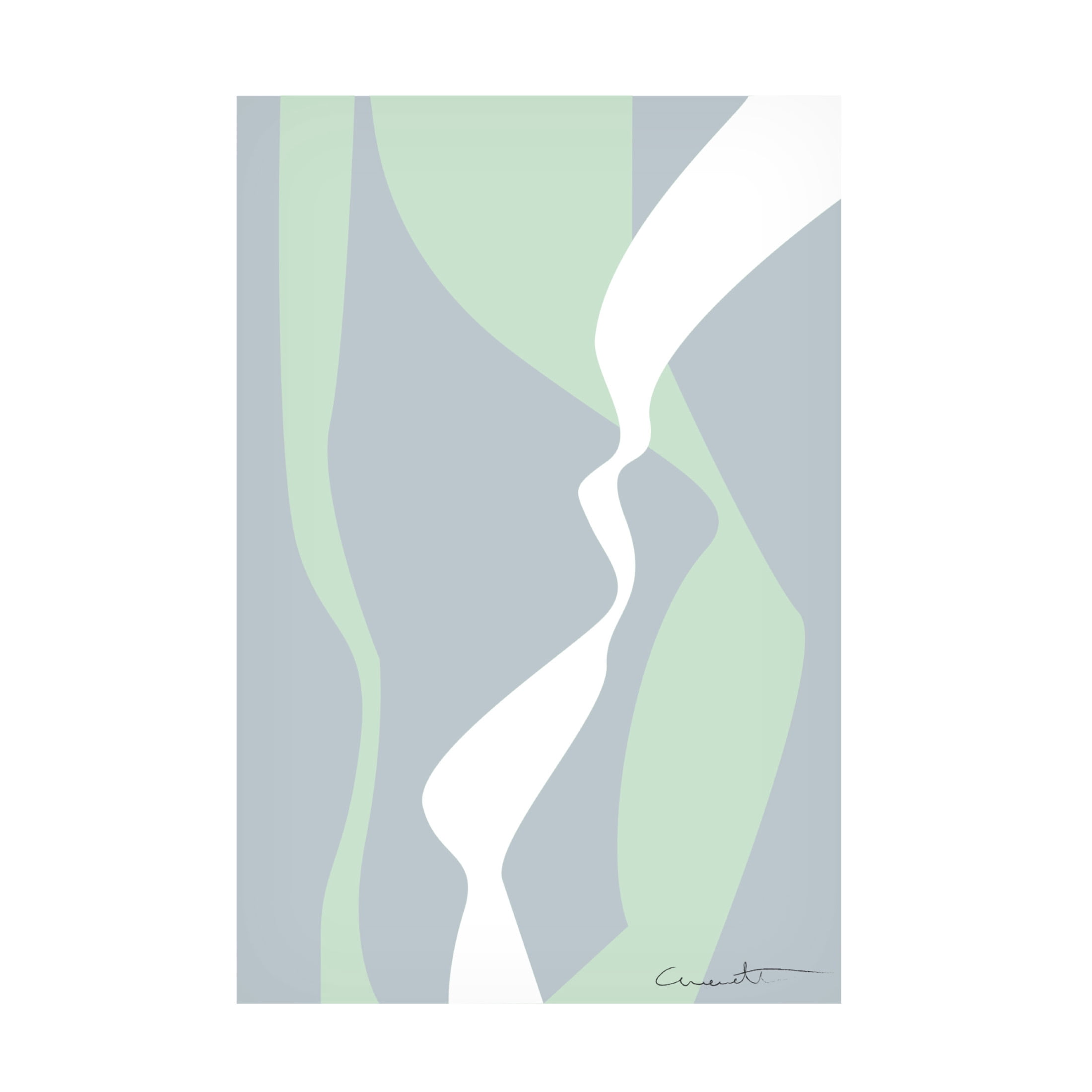 Canvas Wall Art - Pictufy Studio Ii 'Wavy Tracks' Wall Art for Living Room, Bedroom, or Office Décor by Trademark Fine Art - 16 x 24 Inches