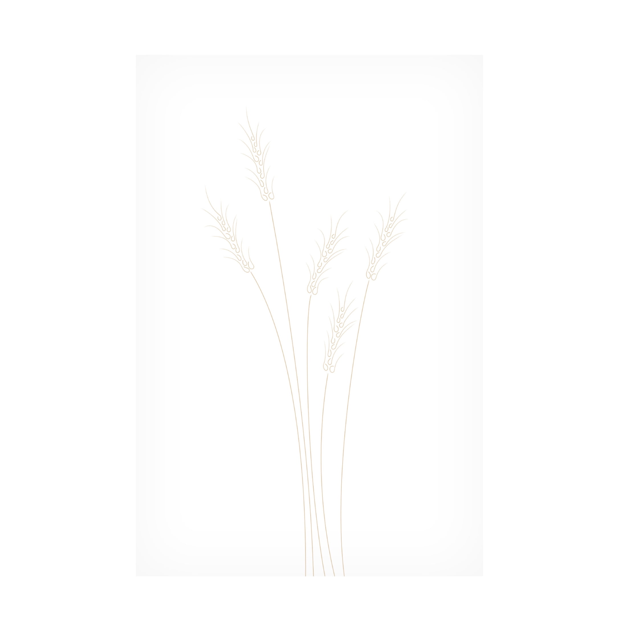 Canvas Wall Art - Pictufy Studio Ii 'Wheat Grass' Wall Art for Living Room, Bedroom, or Office Décor by Trademark Fine Art - 22 x 32 Inches