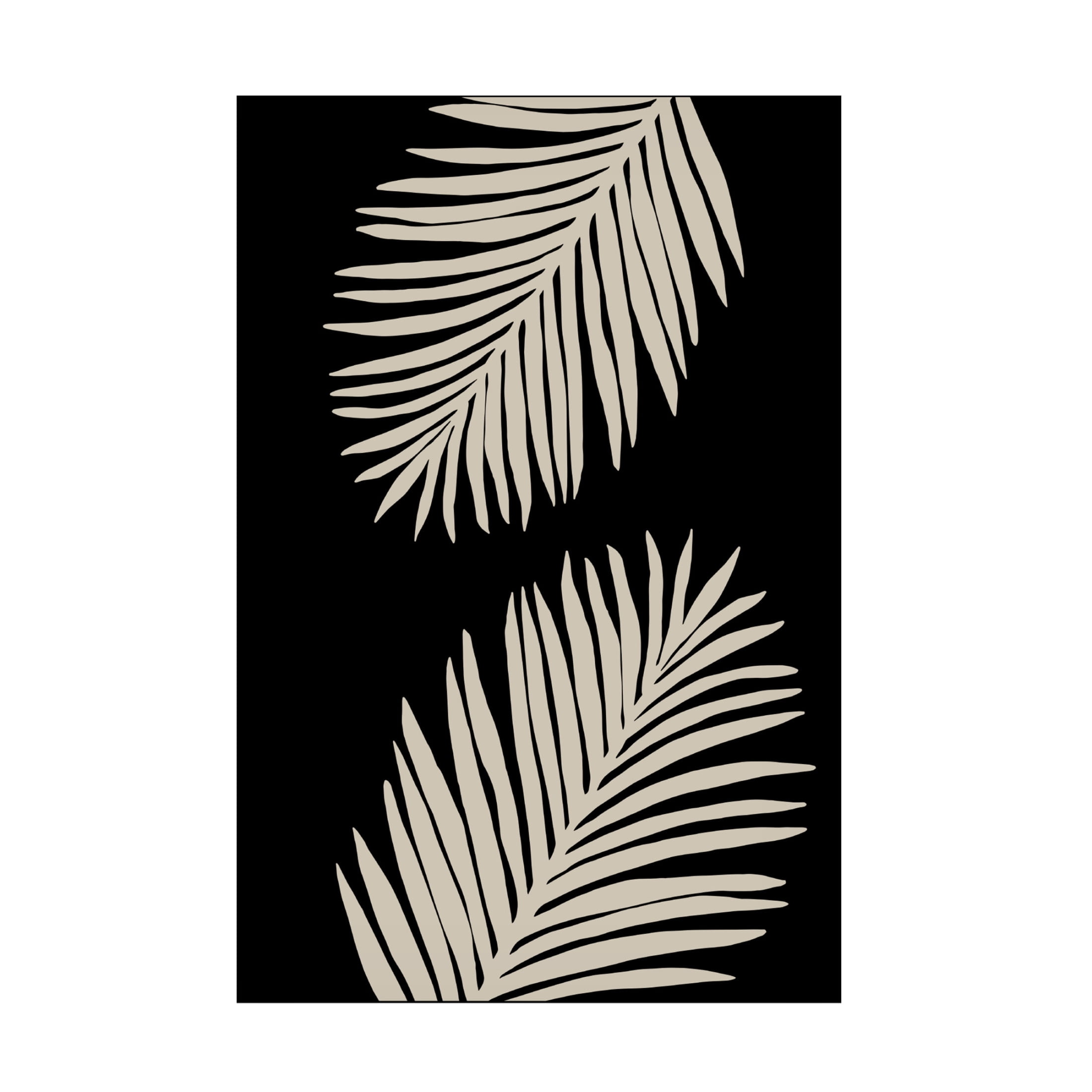 Canvas Wall Art - Pictufy Studio 'Palm Leaves' Wall Art for Living Room, Bedroom, or Office Décor by Trademark Fine Art - 22 x 32 Inches
