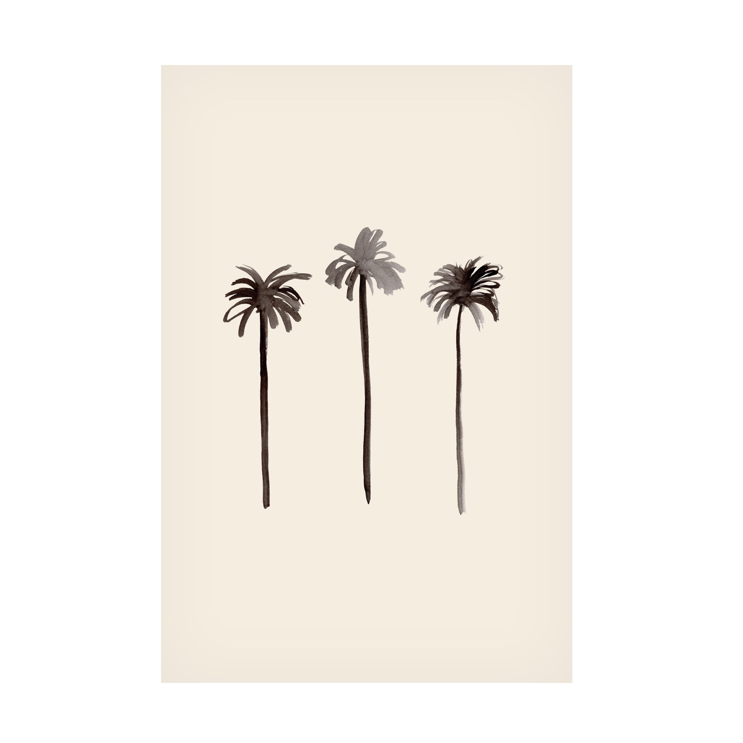 Canvas Wall Art - Pictufy Studio 'Palm Trees Ink' Wall Art for Living Room, Bedroom, or Office DÃ©cor by Trademark Fine Art - 22 x 32 Inches