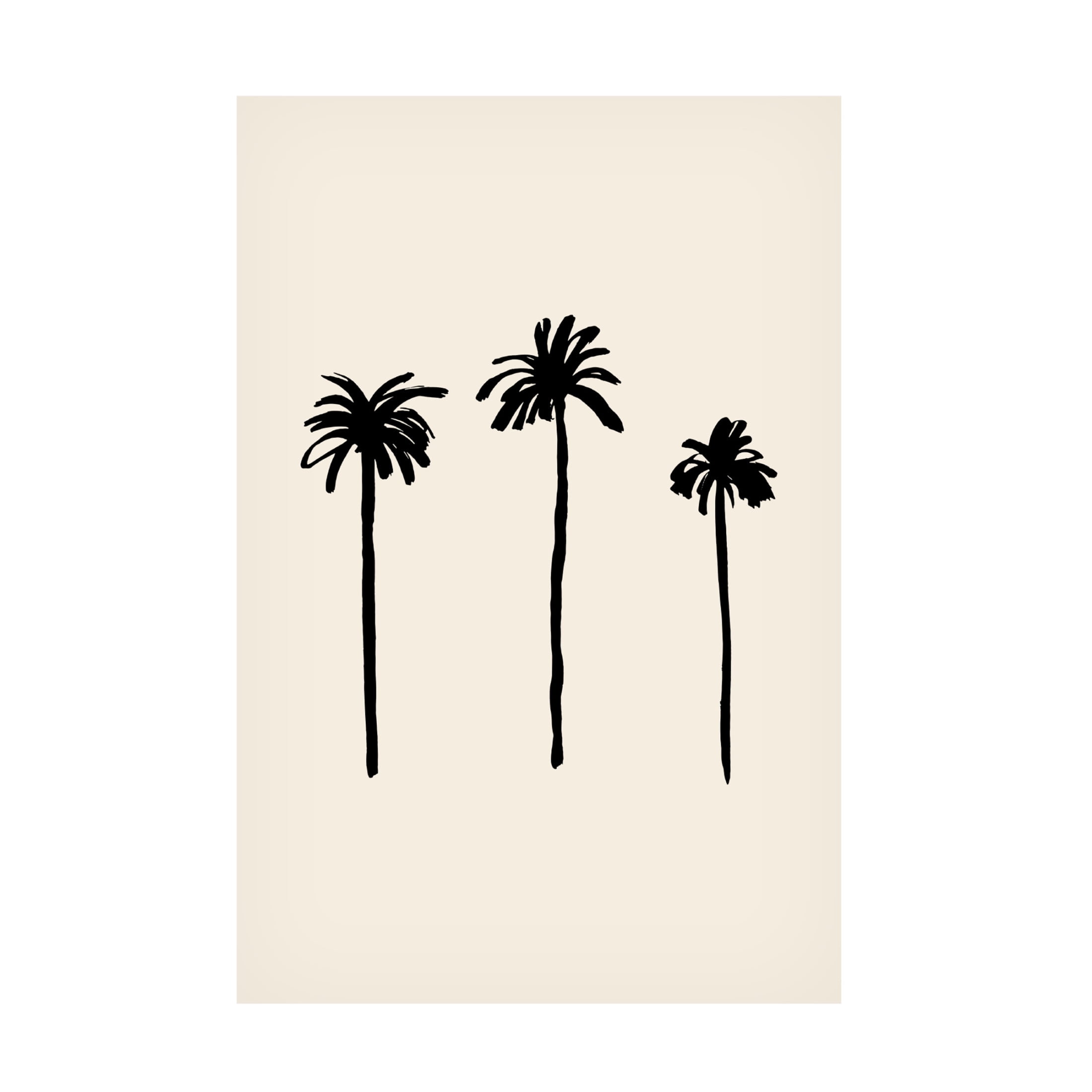 Canvas Wall Art - Pictufy Studio 'Palm Trees' Wall Art for Living Room, Bedroom, or Office Décor by Trademark Fine Art - 16 x 24 Inches