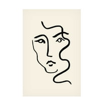 Canvas Wall Art - Pictufy Studio 'Portrait 01' Wall Art for Living Room, Bedroom, or Office Décor by Trademark Fine Art - 12 x 19 Inches