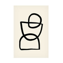 Canvas Wall Art - Pictufy Studio 'Shape 04' Wall Art for Living Room, Bedroom, or Office Décor by Trademark Fine Art - 12 x 19 Inches