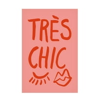 Canvas Wall Art - Pictufy Studio 'Traus Chic Pink' Wall Art for Living Room, Bedroom, or Office Décor by Trademark Fine Art - 12 x 19 Inches