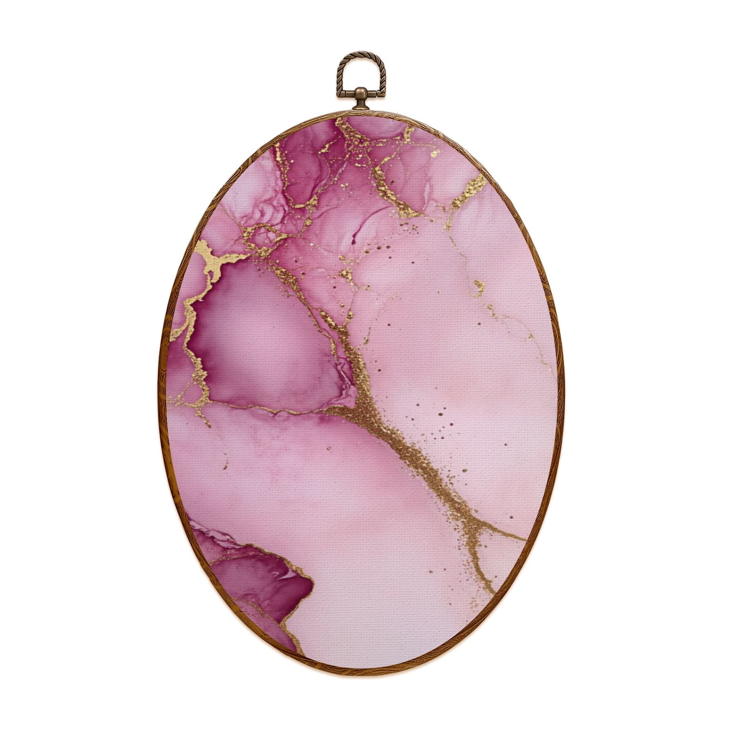 Canvas Wall Art Pink Marble Blush Pink Abstract Gold Foil Pink White ...