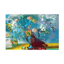 Canvas Wall Art - Porter Hastings 'Urban Bouquet 1' Wall Art for Living Room, Bedroom, or Office Décor by Trademark Fine Art - 19 x 12 Inches