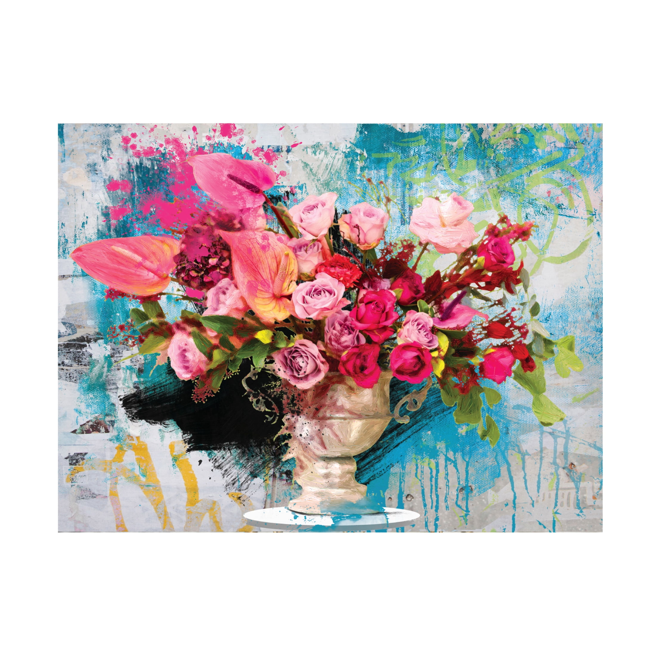 Canvas Wall Art - Porter Hastings 'Urban Bouquet 10' Wall Art for Living Room, Bedroom, or Office Décor by Trademark Fine Art - 32 x 24 Inches