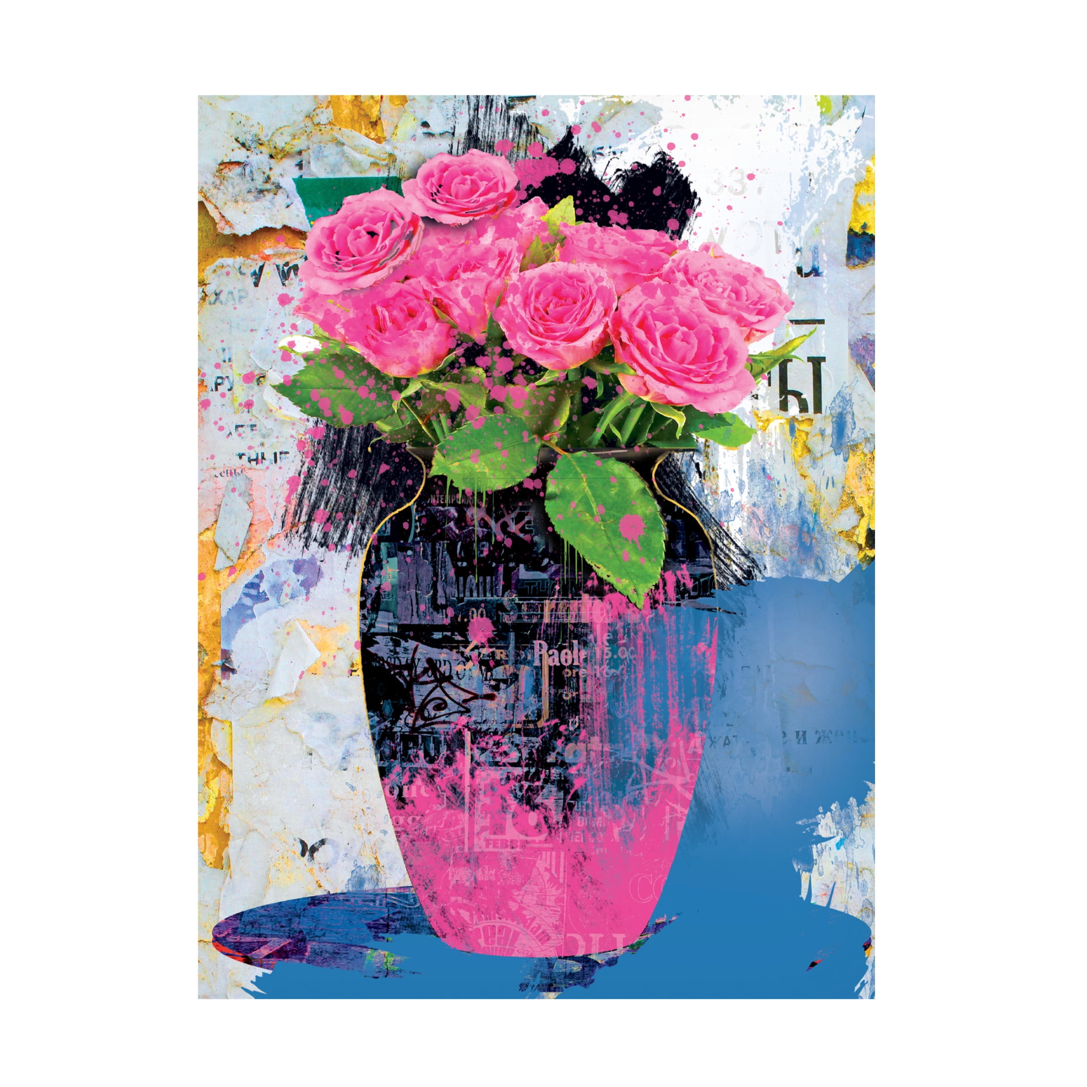 Canvas Wall Art - Porter Hastings 'Urban Bouquet 4' Wall Art for Living Room, Bedroom, or Office Décor by Trademark Fine Art - 24 x 32 Inches