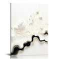 thumbnail image 1 of Canvas Wall Art Prints Abstract Modern Framed Fluid Lines Ink Painting Marbling Picture Home Bedroom Decor Print Poster Contemporary Hanging Artwork, 1 of 4