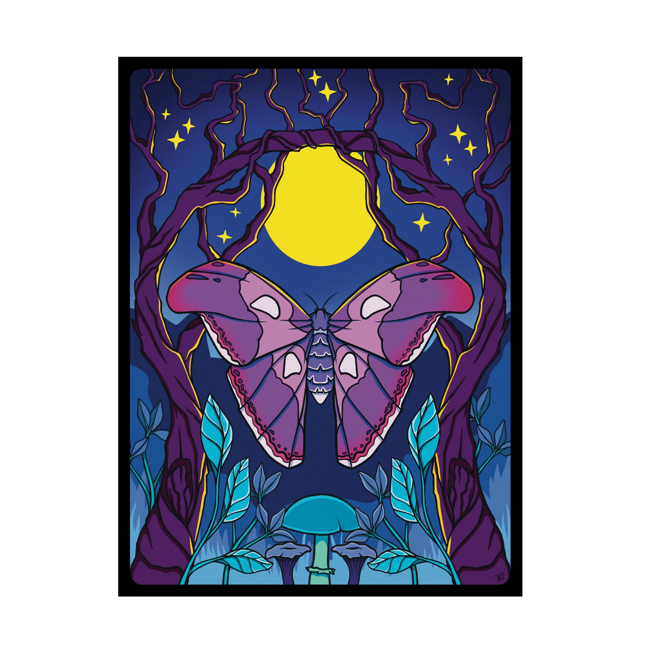Canvas Wall Art - Rachel Feirman 'Atlas Moth' Wall Art for Living Room, Bedroom, or Office Décor by Trademark Fine Art - 24 x 32 Inches