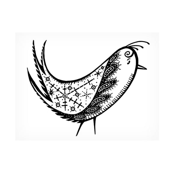 Canvas Wall Art - Randy Noble Fine Art 'Feathers' Wall Art for Living Room, Bedroom, or Office Décor by Trademark Fine Art - 19 x 14 Inches