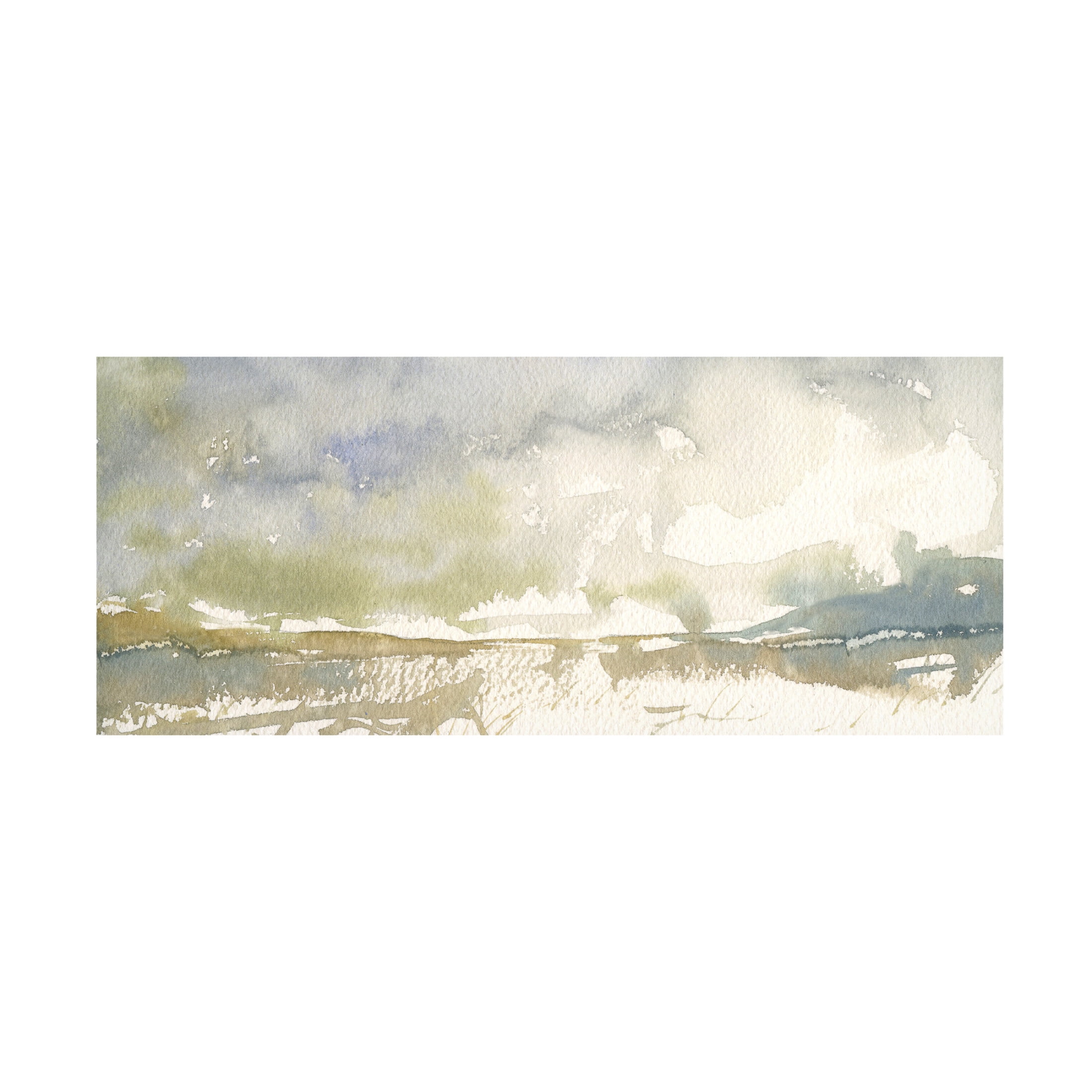 Canvas Wall Art - Randy Noble Fine Art 'Frigid' Wall Art for Living Room, Bedroom, or Office Décor by Trademark Fine Art - 19 x 8 Inches