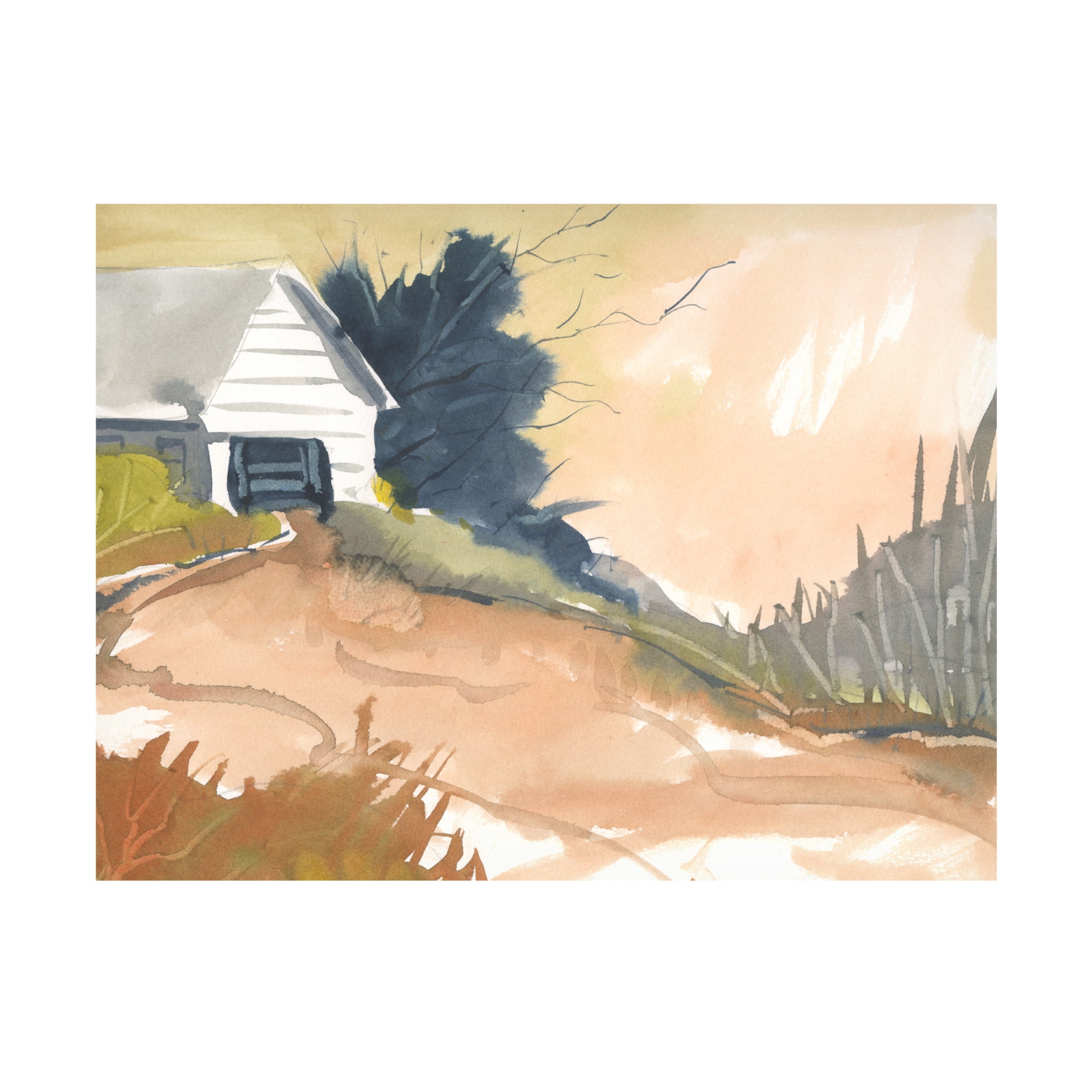 Canvas Wall Art - Randy Noble Fine Art 'Homeward' Wall Art for Living Room, Bedroom, or Office Décor by Trademark Fine Art - 32 x 24 Inches