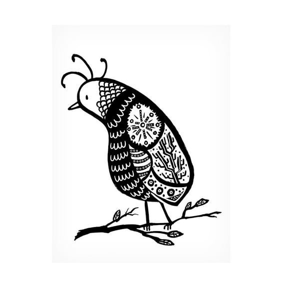 Canvas Wall Art - Randy Noble Fine Art 'Perch' Wall Art for Living Room, Bedroom, or Office Décor by Trademark Fine Art - 14 x 19 Inches