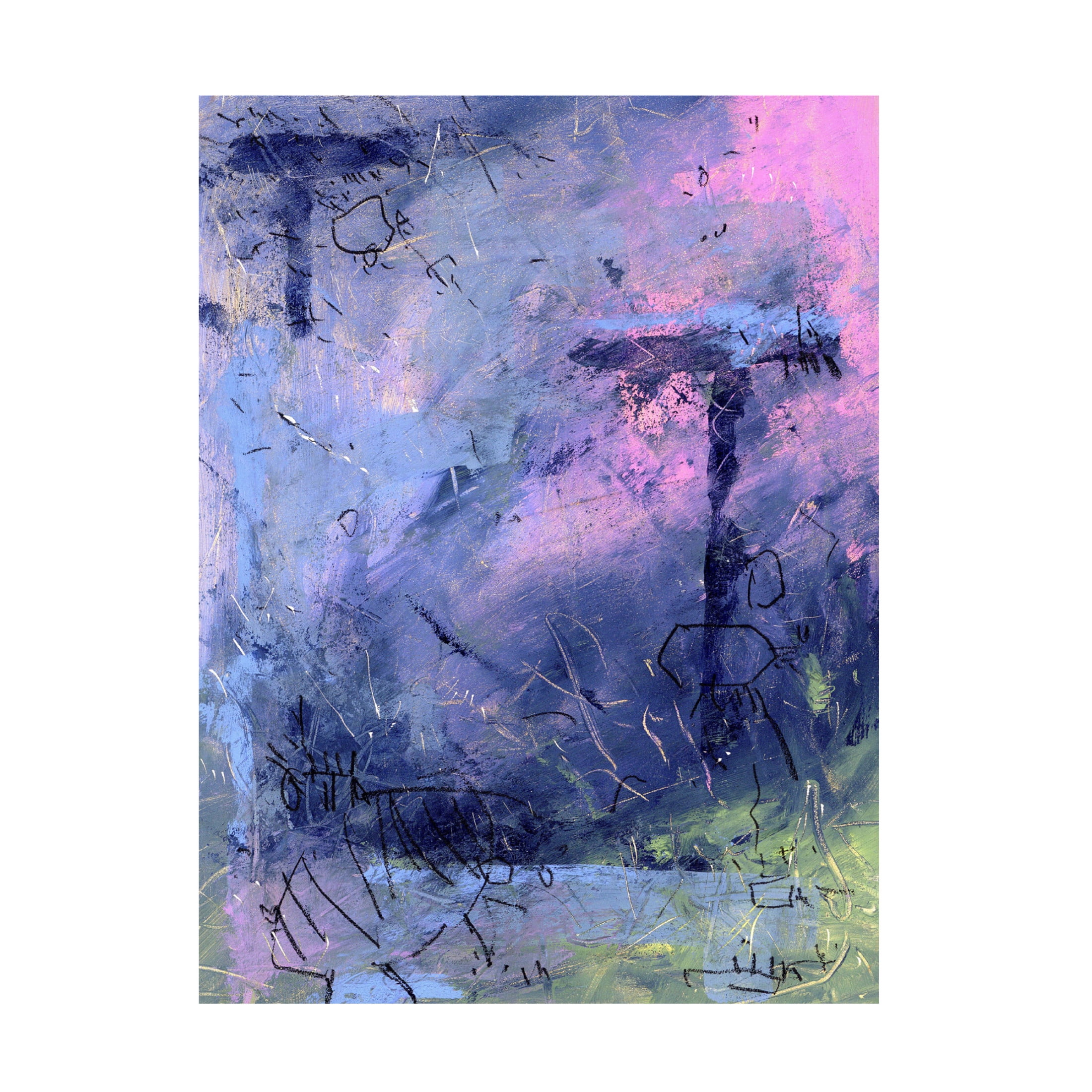 Canvas Wall Art - Randy Noble Fine Art 'Second Guide' Wall Art for Living Room, Bedroom, or Office Décor by Trademark Fine Art - 14 x 19 Inches